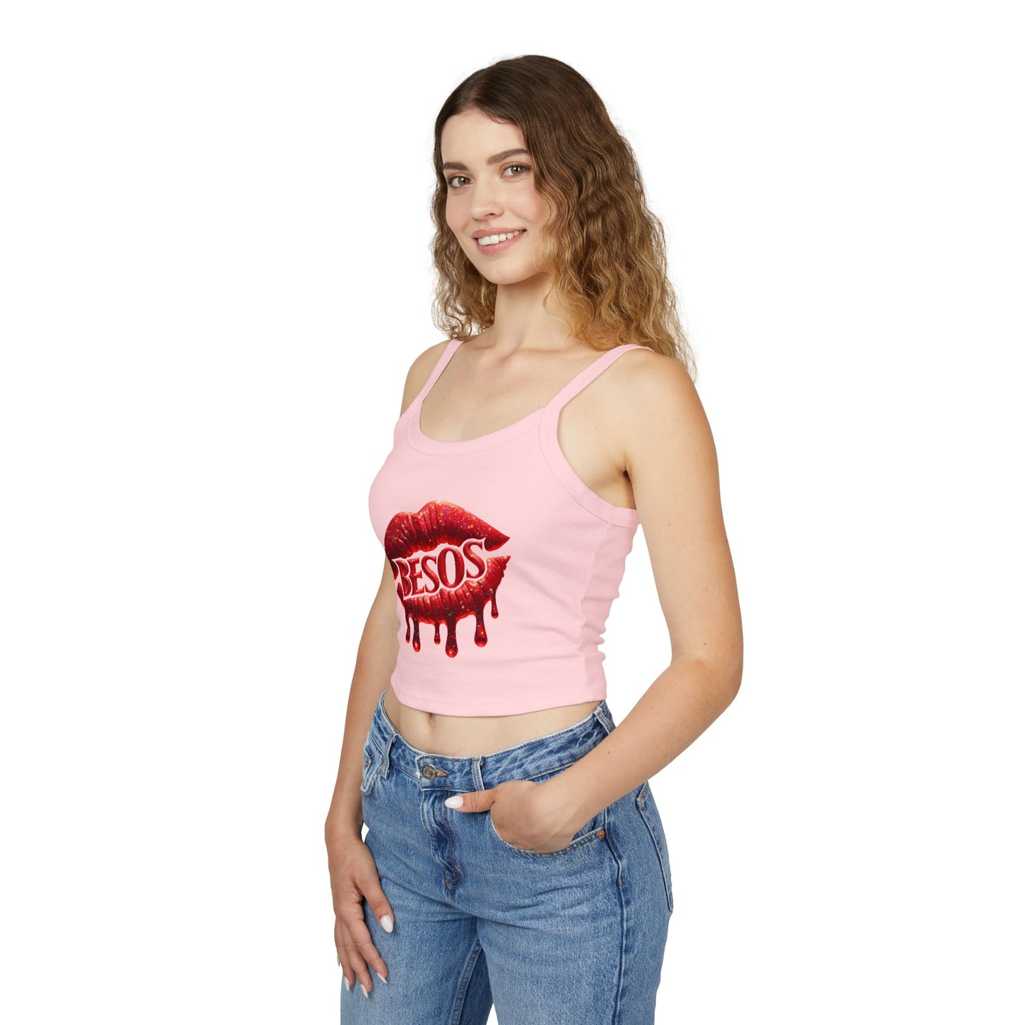Simplisitee - Kiss Graphic Tank Top for Women, Cute Summer Wear, Trendy Outfit, Perfect for Parties and Date Nights, Gift for Her
