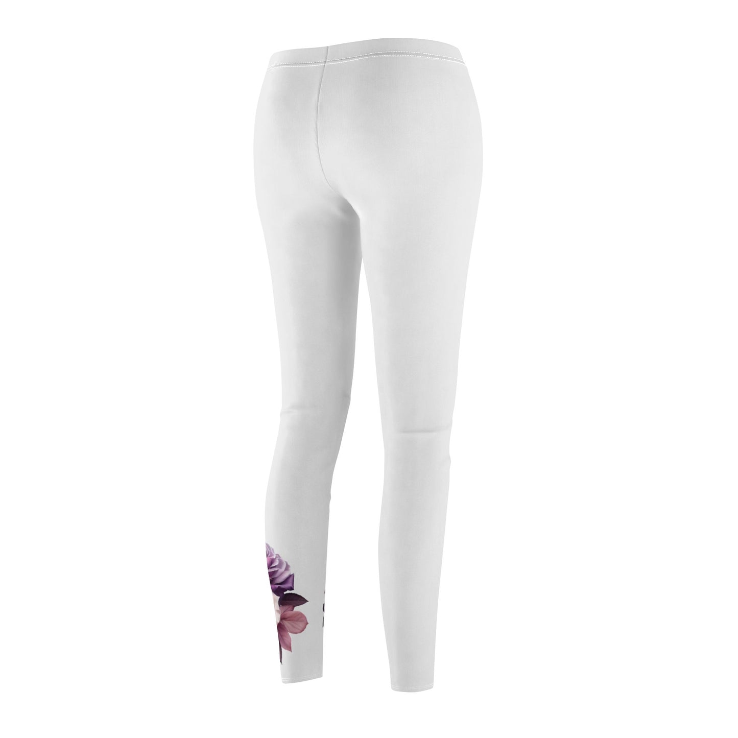 Simplisitee - Floral Mid-Rise Casual Leggings for Women