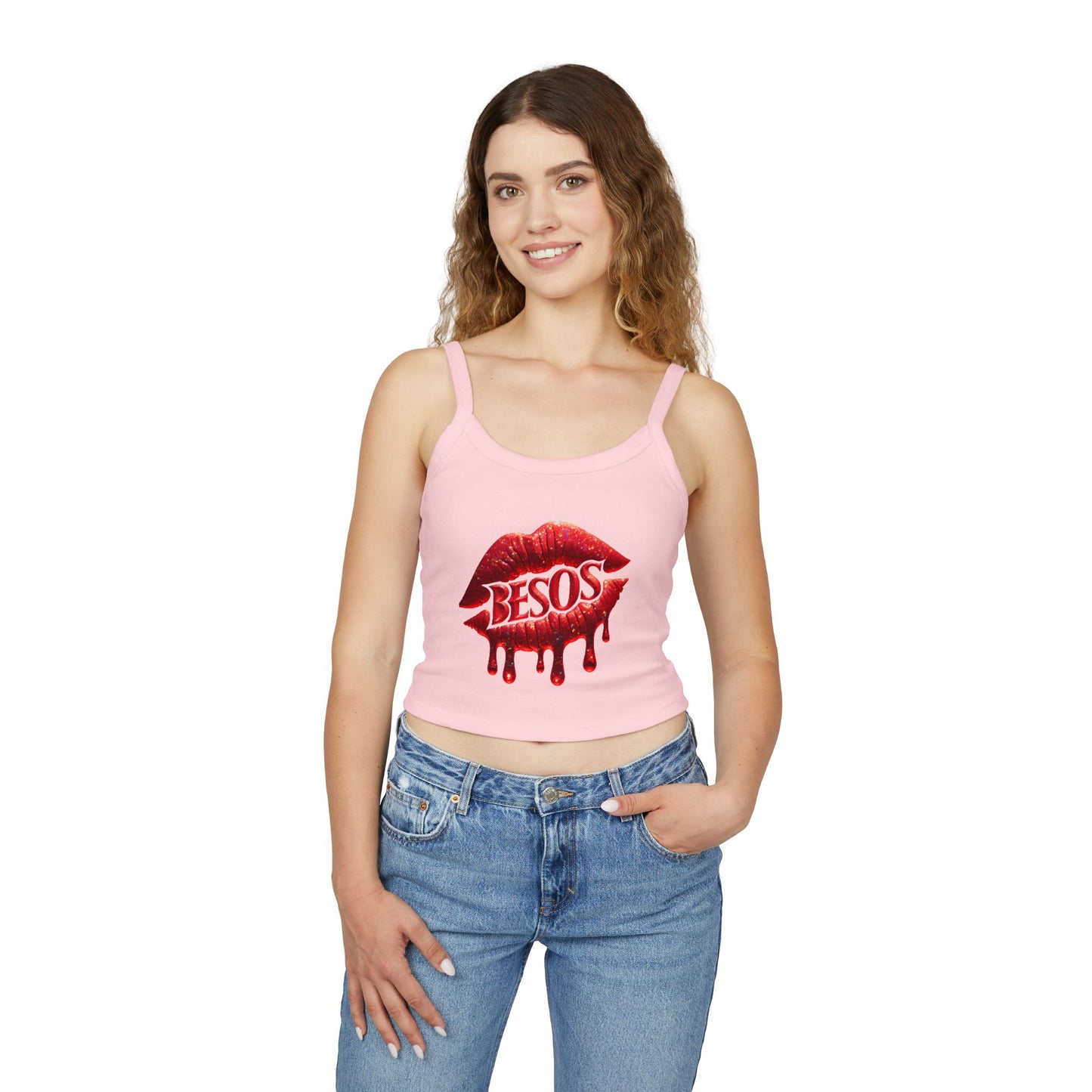 Simplisitee - Kiss Graphic Tank Top for Women, Cute Summer Wear, Trendy Outfit, Perfect for Parties and Date Nights, Gift for Her