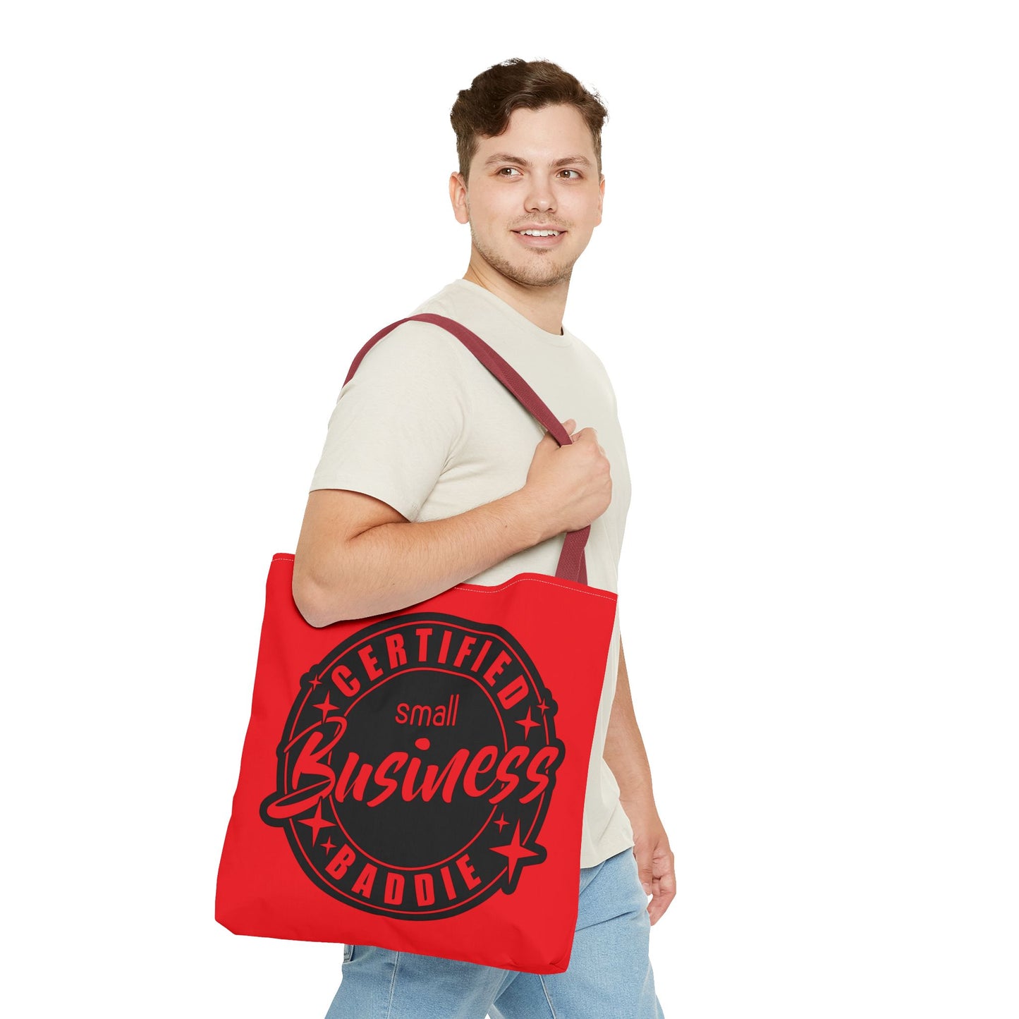 Simplisitee - Certified Baddie Tote Bag for Small Business Owners, Motivational Bag, Gift for Entrepreneurs, Stylish Shopping Tote
