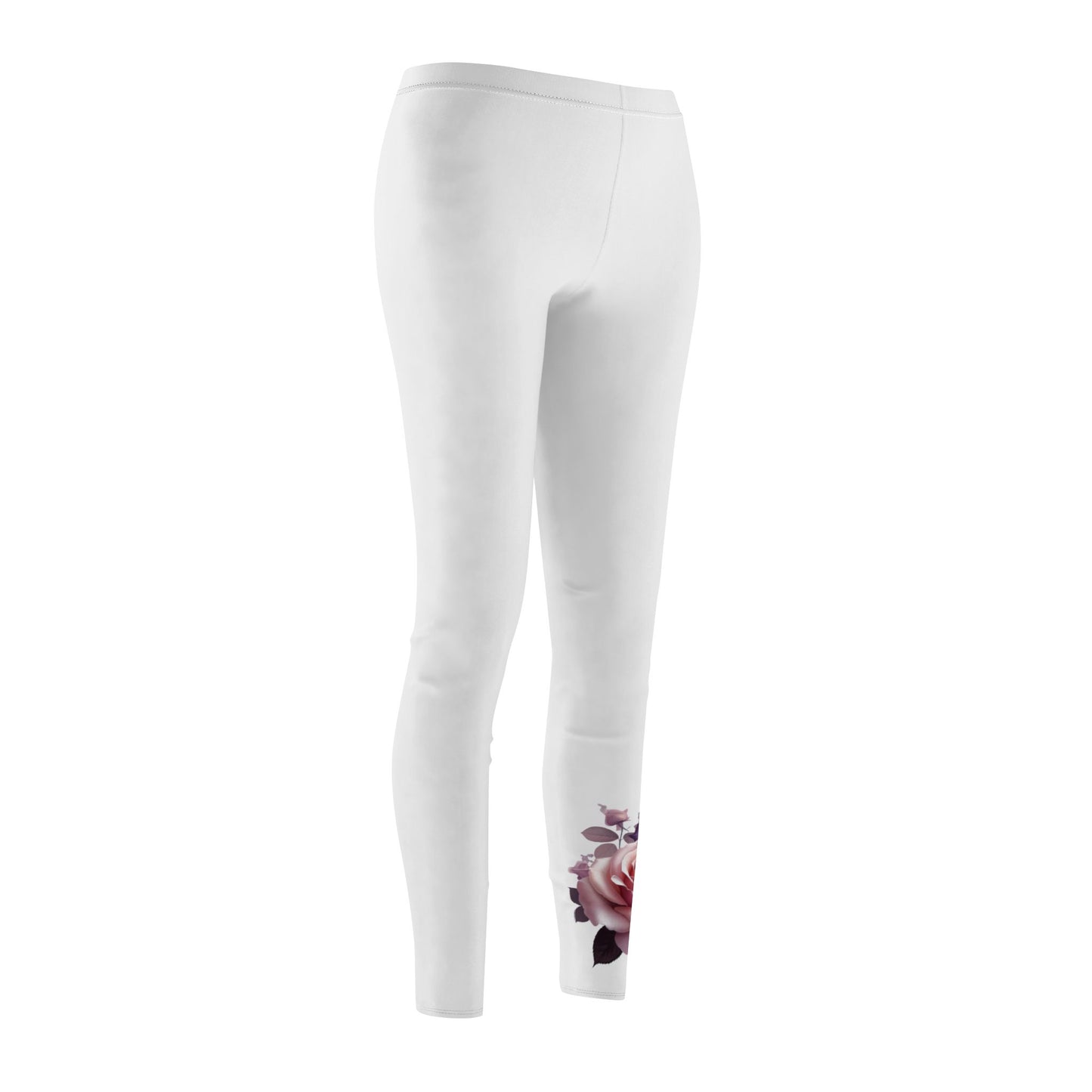 Simplisitee - Floral Mid-Rise Casual Leggings for Women