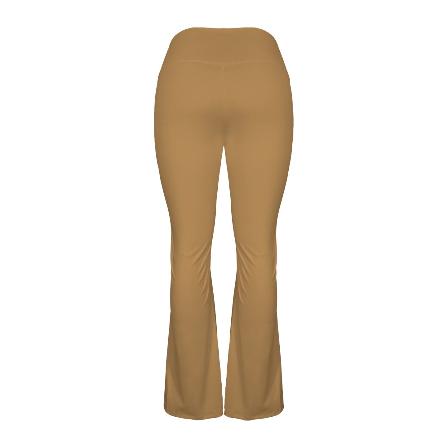 light brown cross leggings High Waist Crossover Tummy Control Flare Leggings