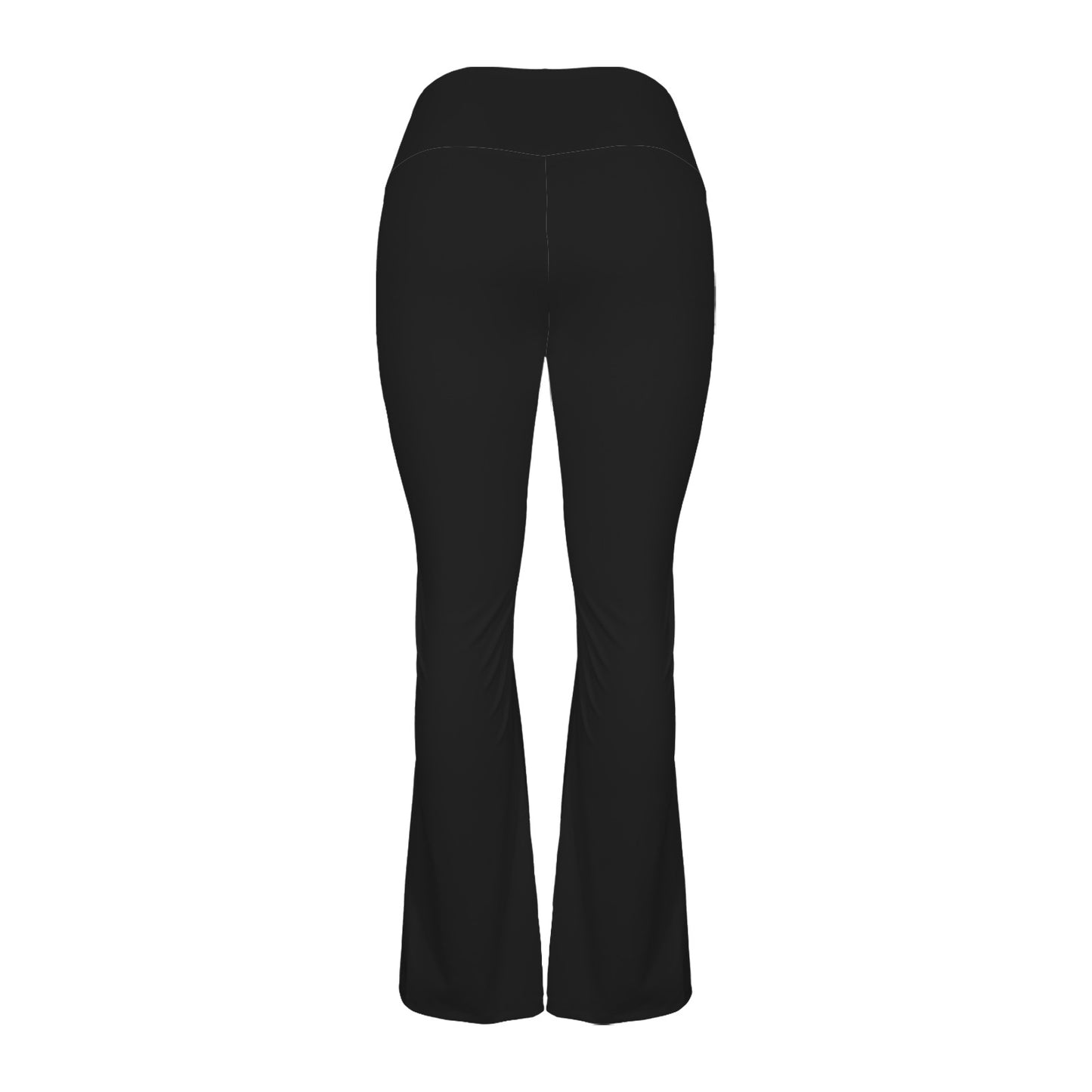 black cross leggings High Waist Crossover Tummy Control Flare Leggings