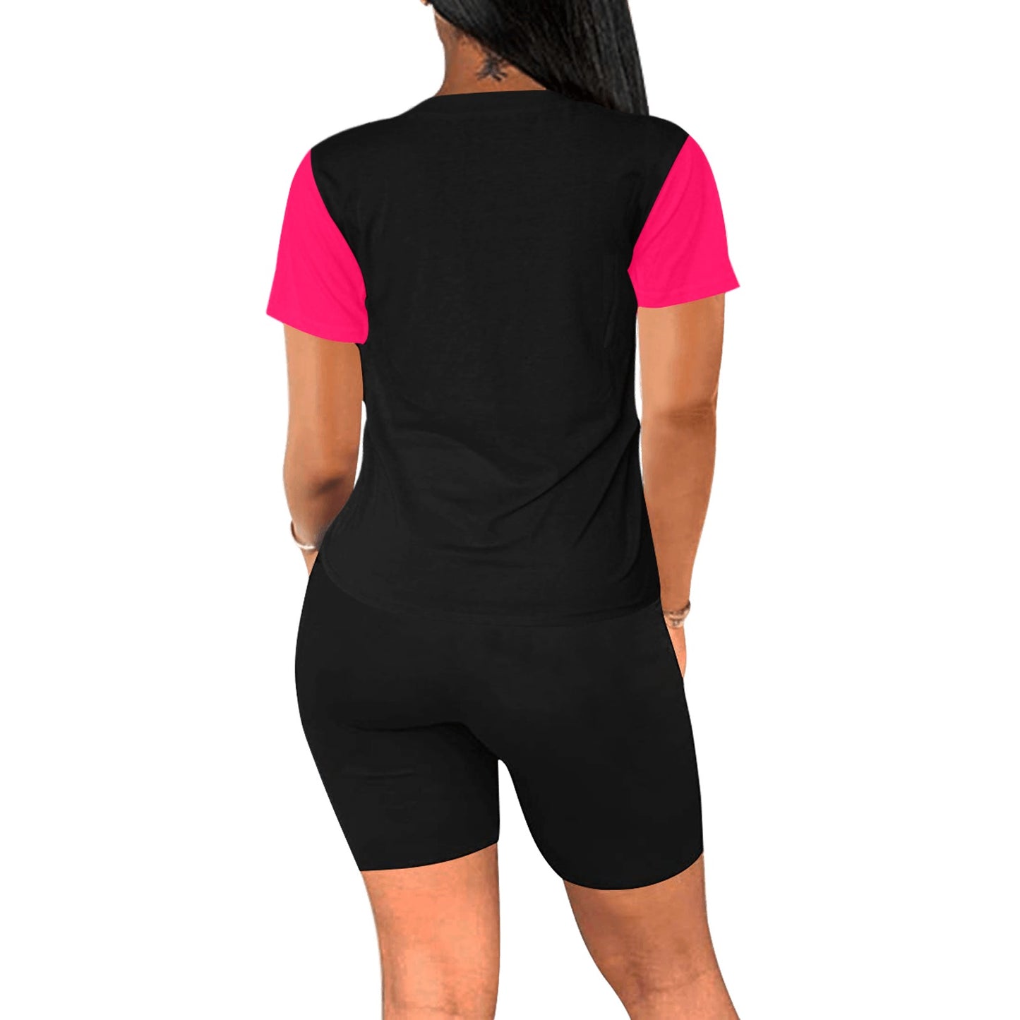 yoga pink Women's Short Yoga Set