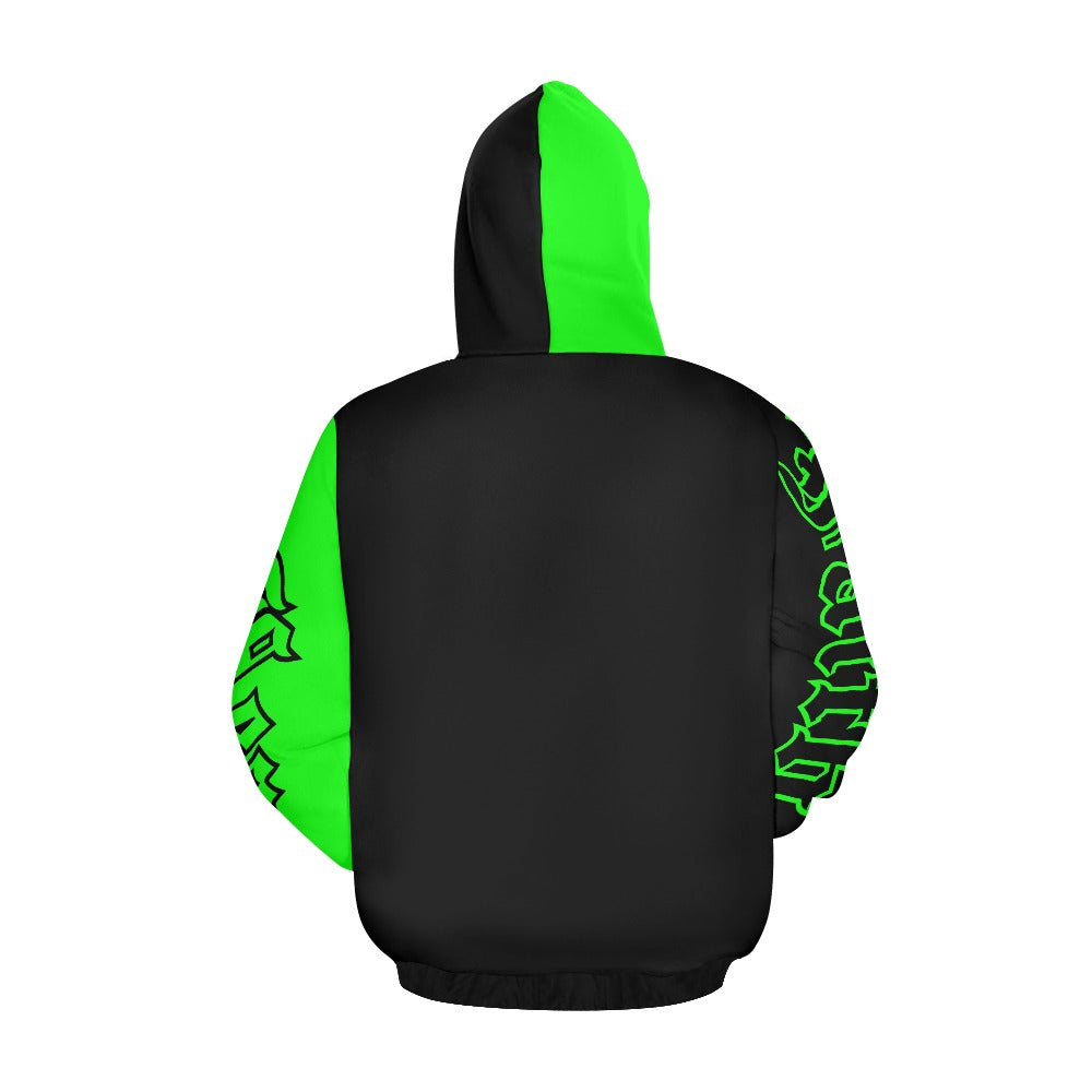 green black hoodie All Over Print Hoodie for Men (USA Size) (Model H13)