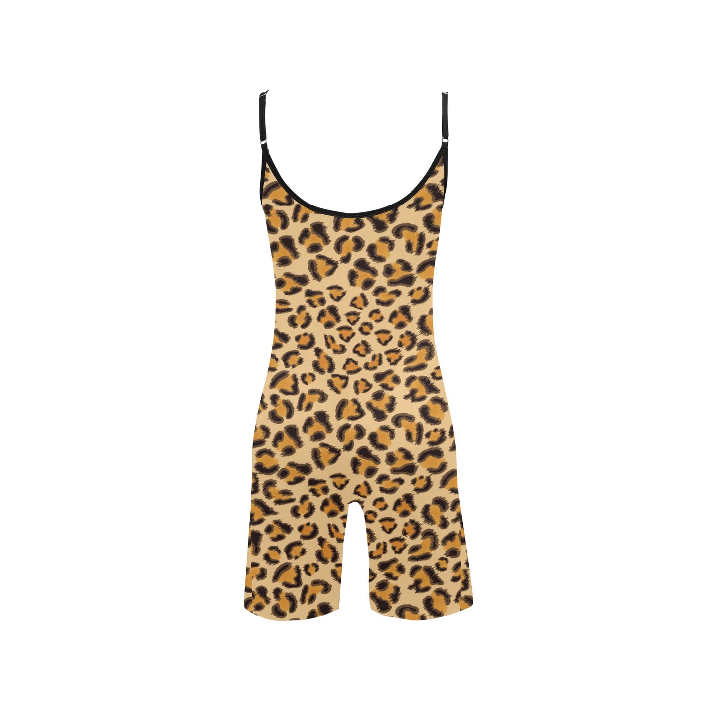 Leopard Pattern.jpg Women's Short Yoga Bodysuit