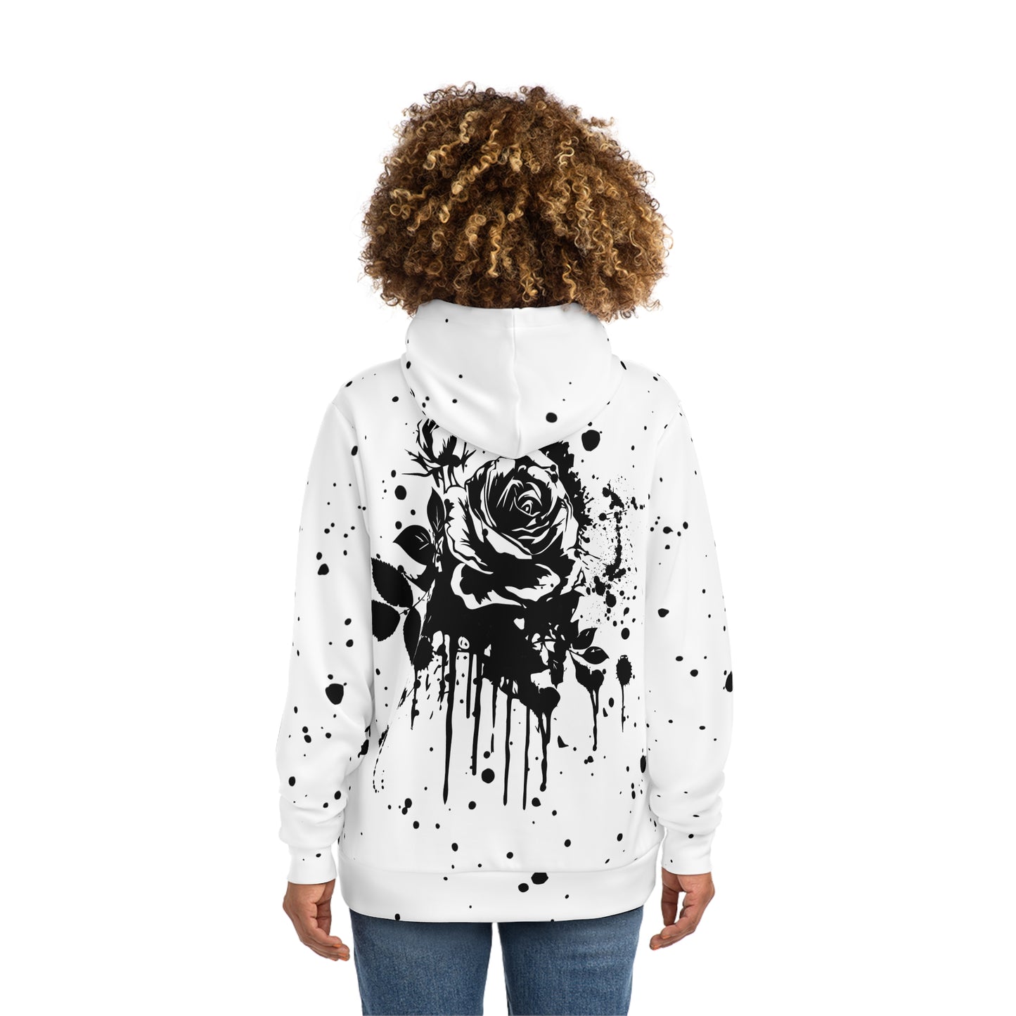 Simplisitee -Stylish Floral Hoodie, Trendy Sweatshirt, Graphic Pullover, Unique Gift, AOP Fashion, Fall/Winter Style