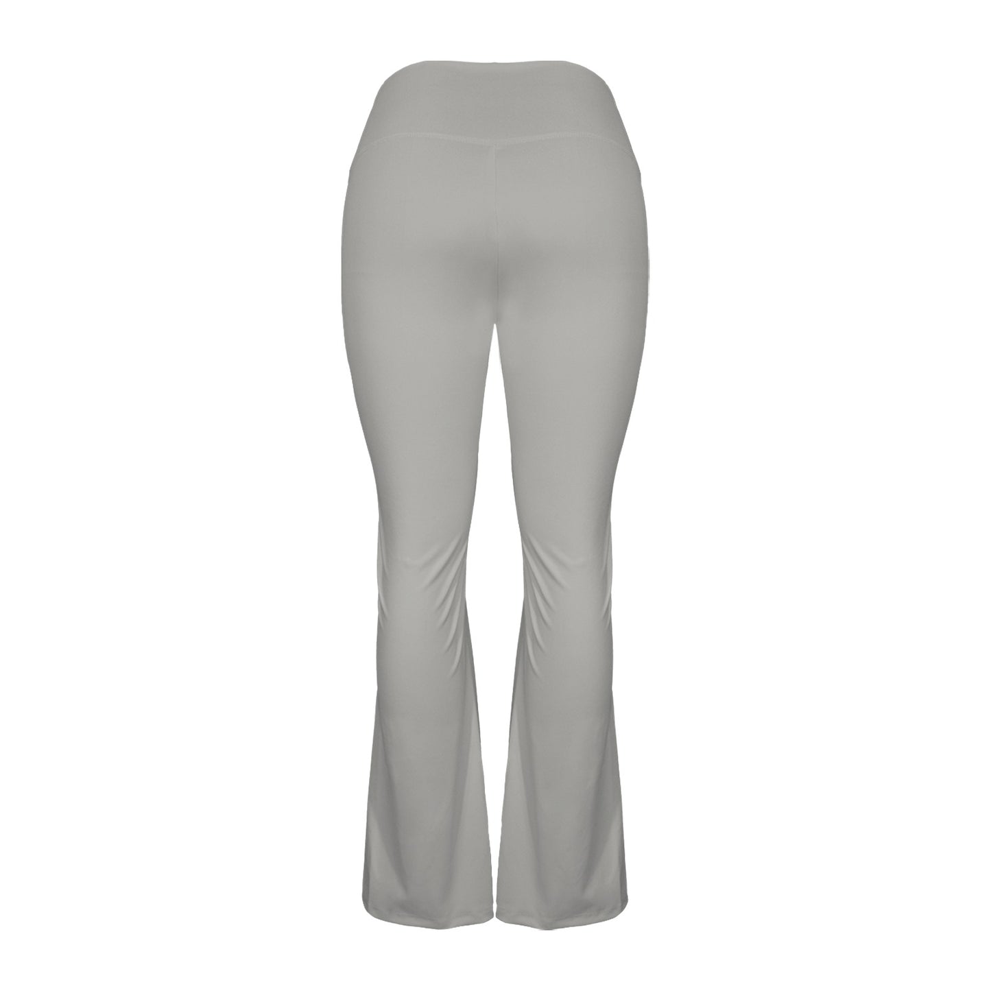 gray cross leggings High Waist Crossover Tummy Control Flare Leggings