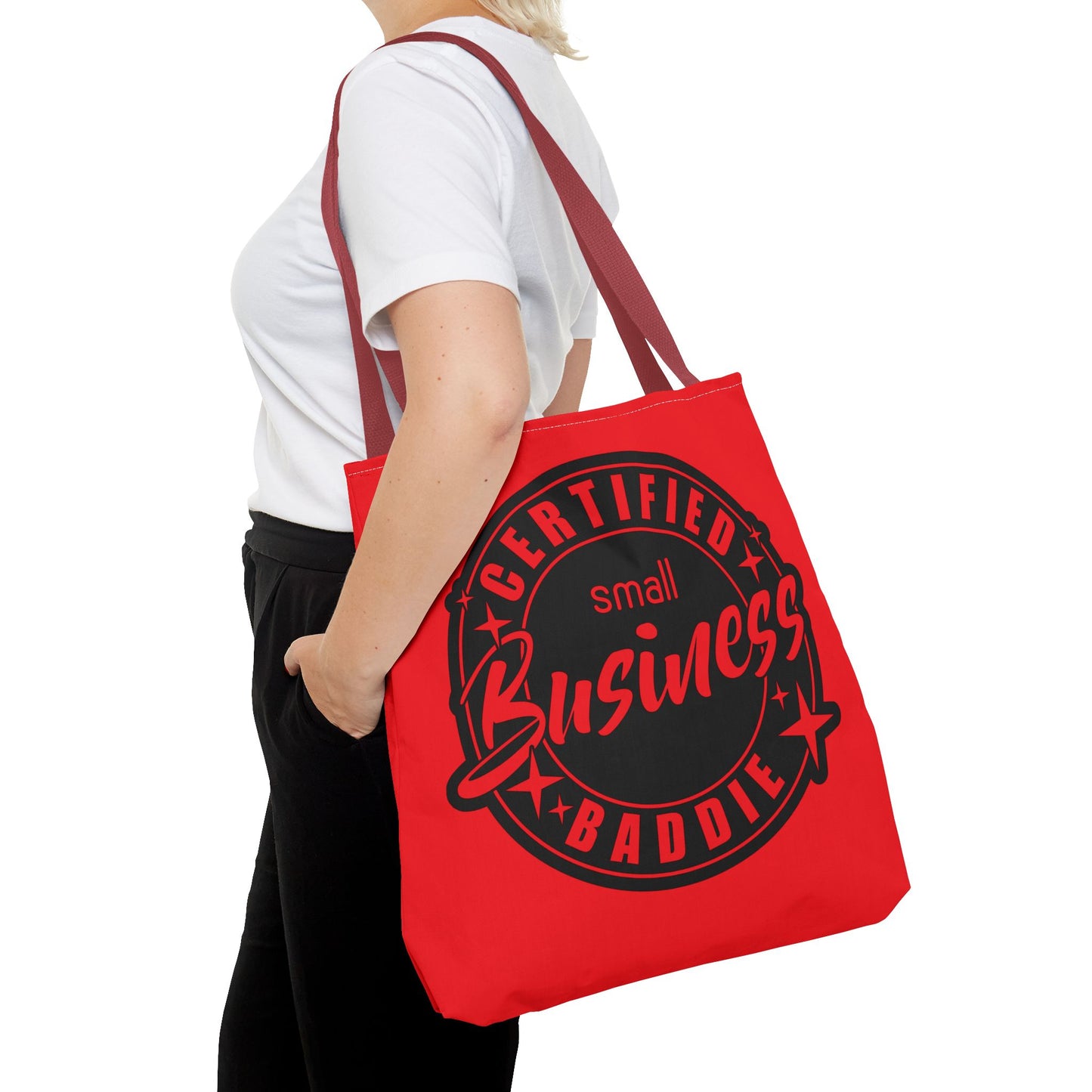 Simplisitee - Certified Baddie Tote Bag for Small Business Owners, Motivational Bag, Gift for Entrepreneurs, Stylish Shopping Tote, Business Merchandise