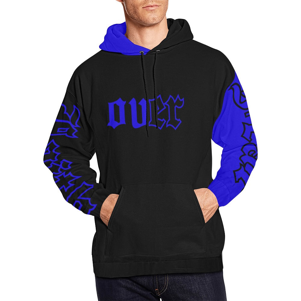 dark blue hoodie All Over Print Hoodie for Men (USA Size) (Model H13)