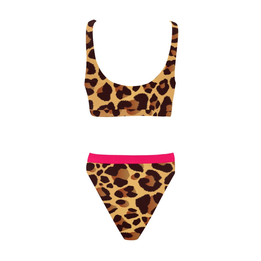 Leopard Pattern (2).jpg Sport Top & High-Waisted Bikini Swimsuit (Model S07)