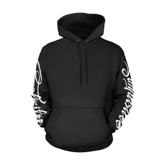 angel wings black hoodie All Over Print Hoodie for Men (USA Size) (Model H13)