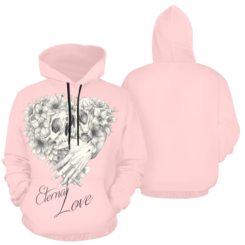 eternal love All Over Print Hoodie for Women (USA Size) (Model H13)