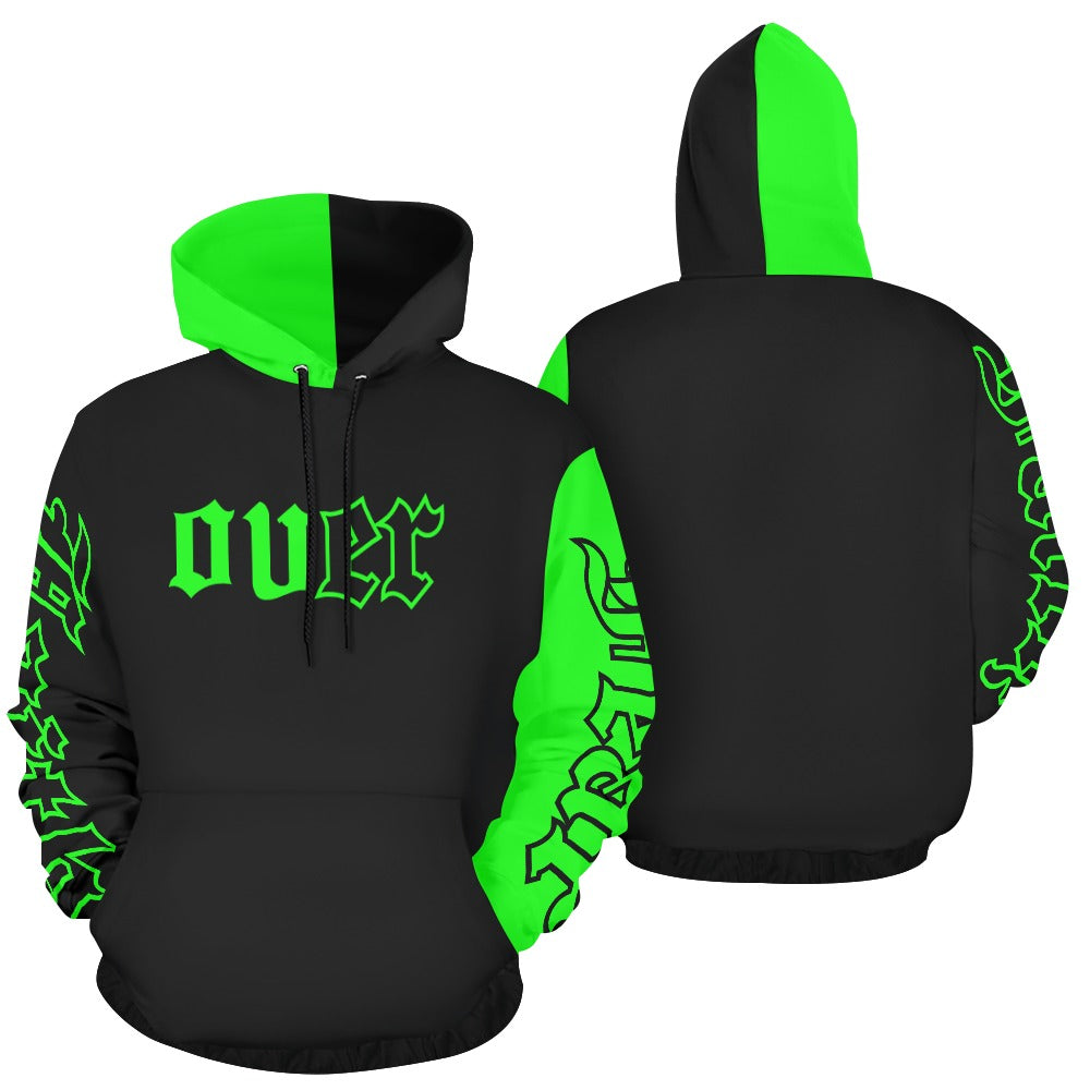 green black hoodie All Over Print Hoodie for Men (USA Size) (Model H13)