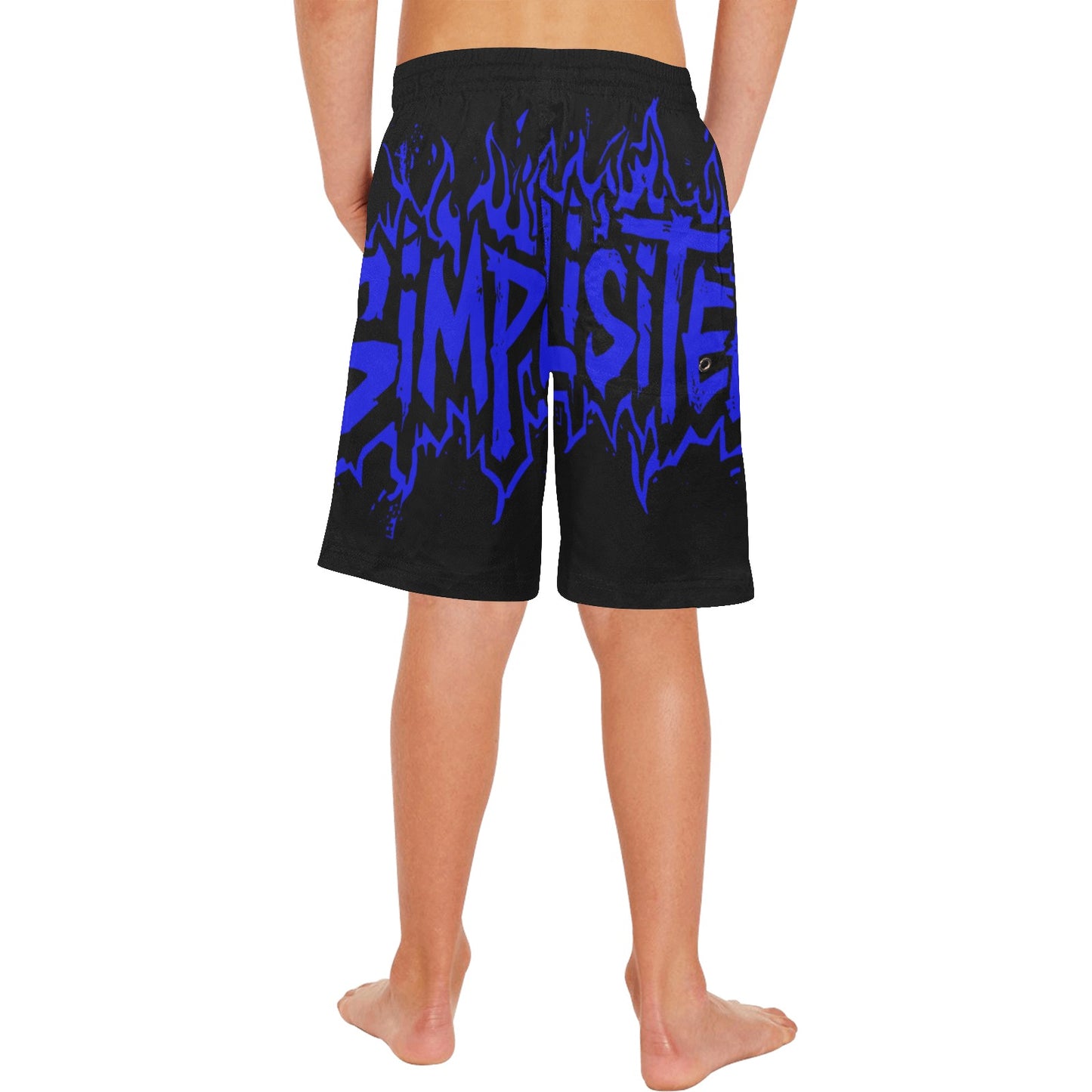 simplisitee swim shorts blue Boys' Casual Beach Shorts (Model L52)