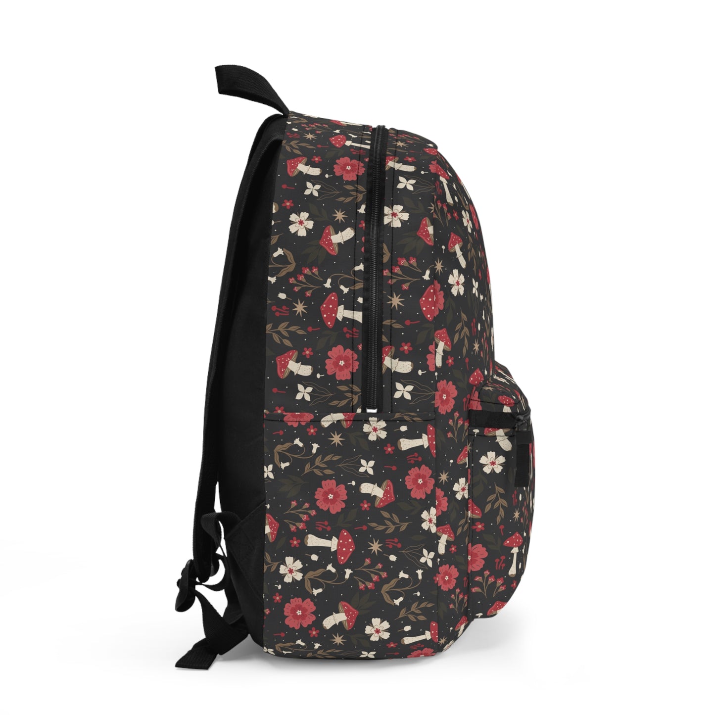 Floral Print mushroom  Backpack for Nature Lovers
