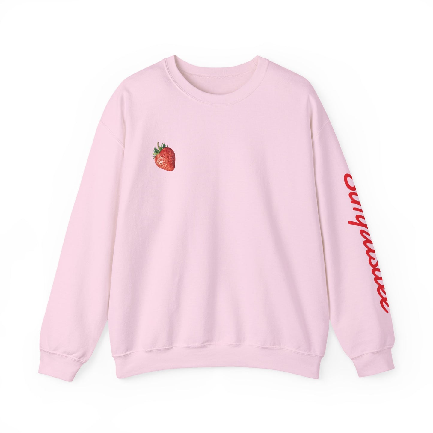 Simplisitee - Strawberry Bunny Sweatshirt - Cute Unisex Crewneck, Cozy Apparel for Spring, Pastel Aesthetic, Perfect Gift for Her, Easter Fashion