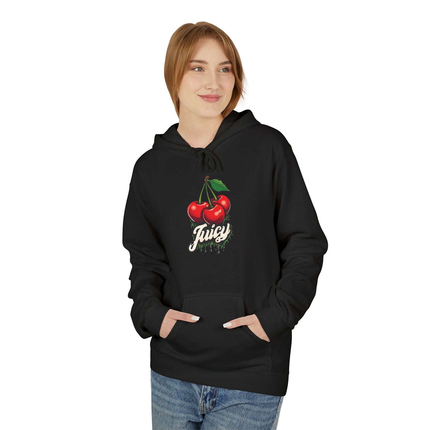 Juicy Cherry Graphic Hoodie , Cozy Sweatshirt, Gift Idea, Casual Wear,  Fashion