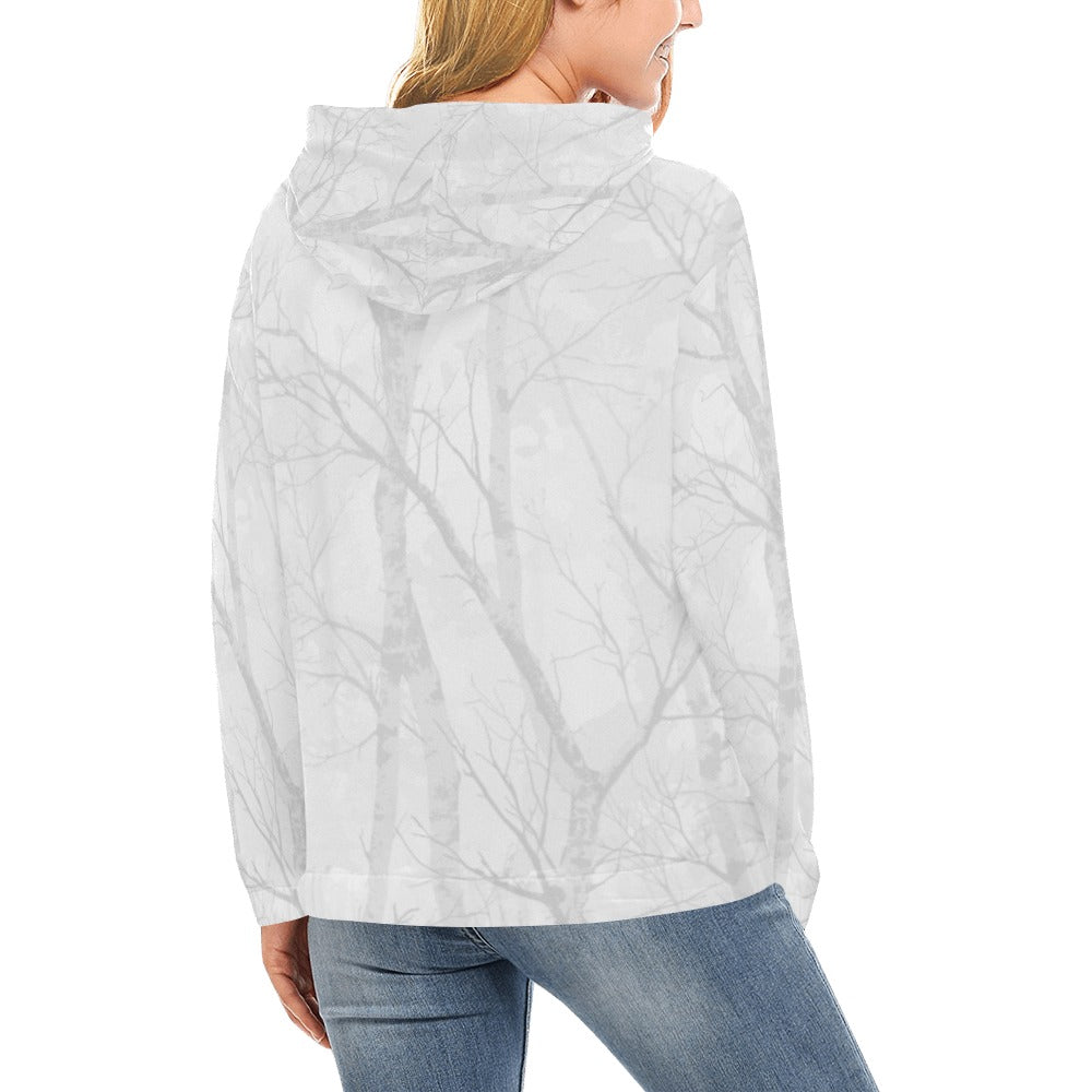 light grey simplisitee camo All Over Print Hoodie for Women (USA Size) (Model H13)