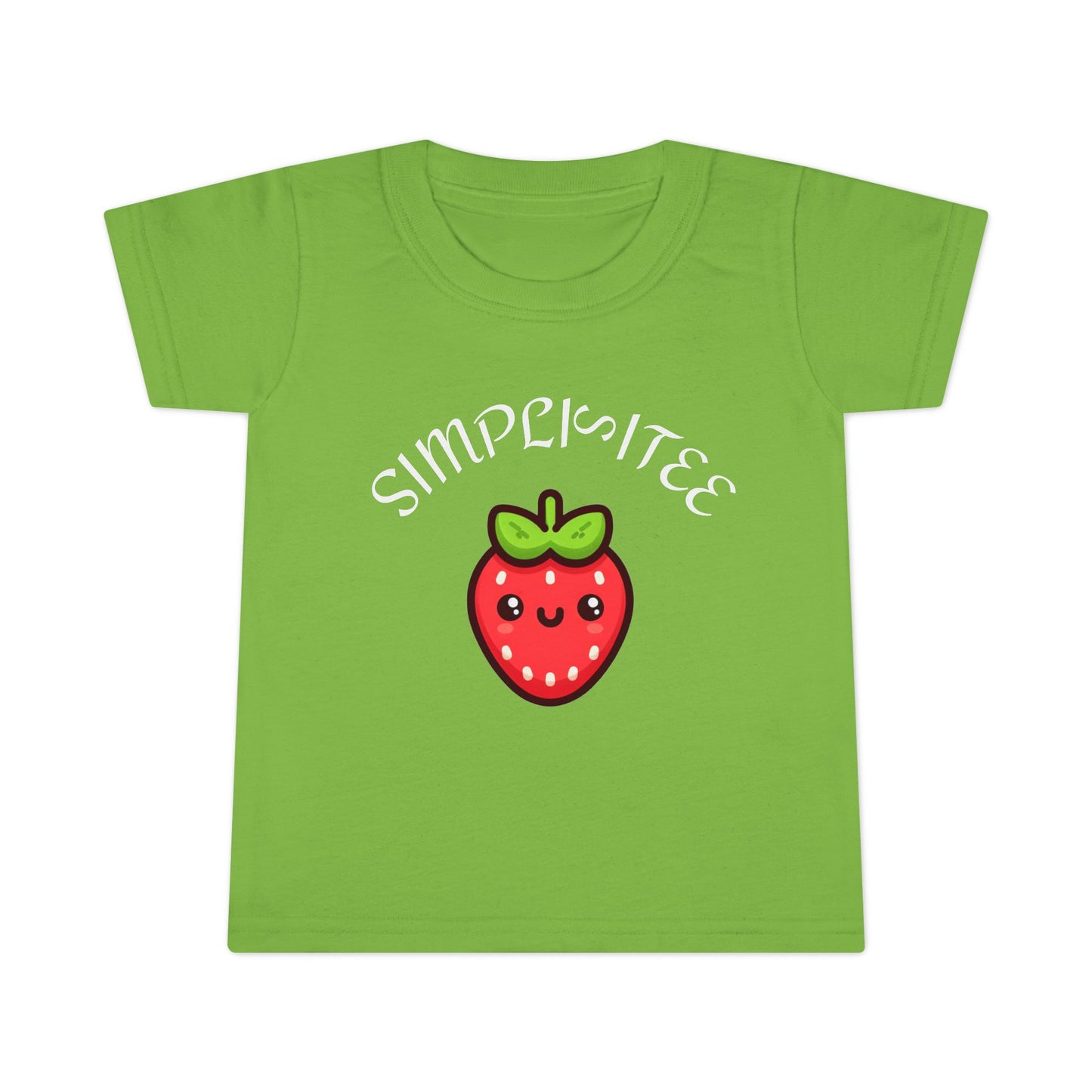 Simplisitee Cute Strawberry Toddler T-Shirt, Simple Style Kids Tee, Birthday Gift, Summer Outfit, Playtime Apparel