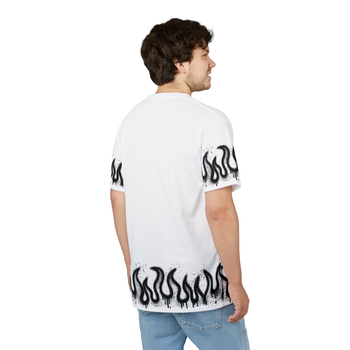 Flaming Graphic Tee - Streetwear