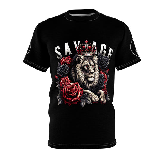 Simplisitee - Savage Lion men Tee - Bold Graphic T-Shirt, Streetwear, Animal Lover Gift, Unique Fashion, Casual Style, Statement Apparel