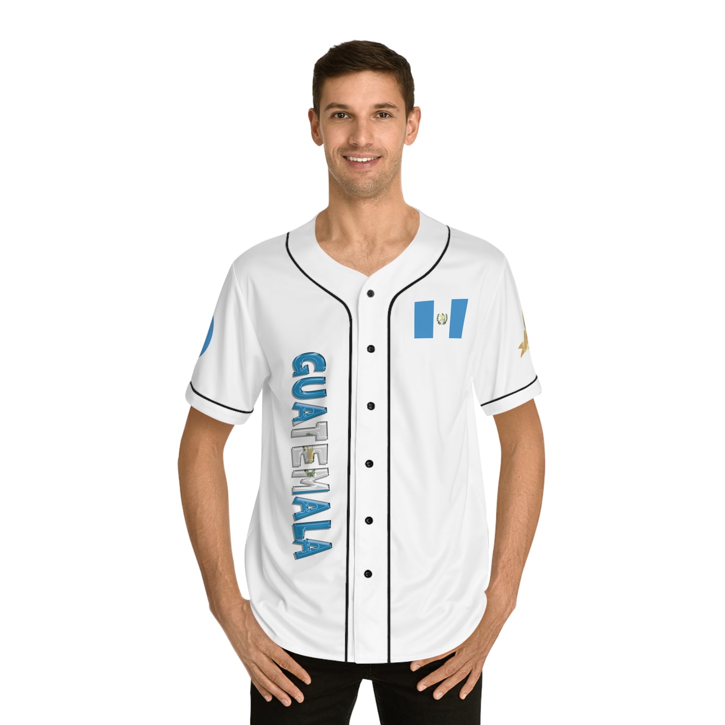 Guatemala Men's Custom Baseball Jersey, Sporty Tees, Perfect for National Celebrations, Gifts for Fans, Sports Enthusiasts, Fun Summer Wear