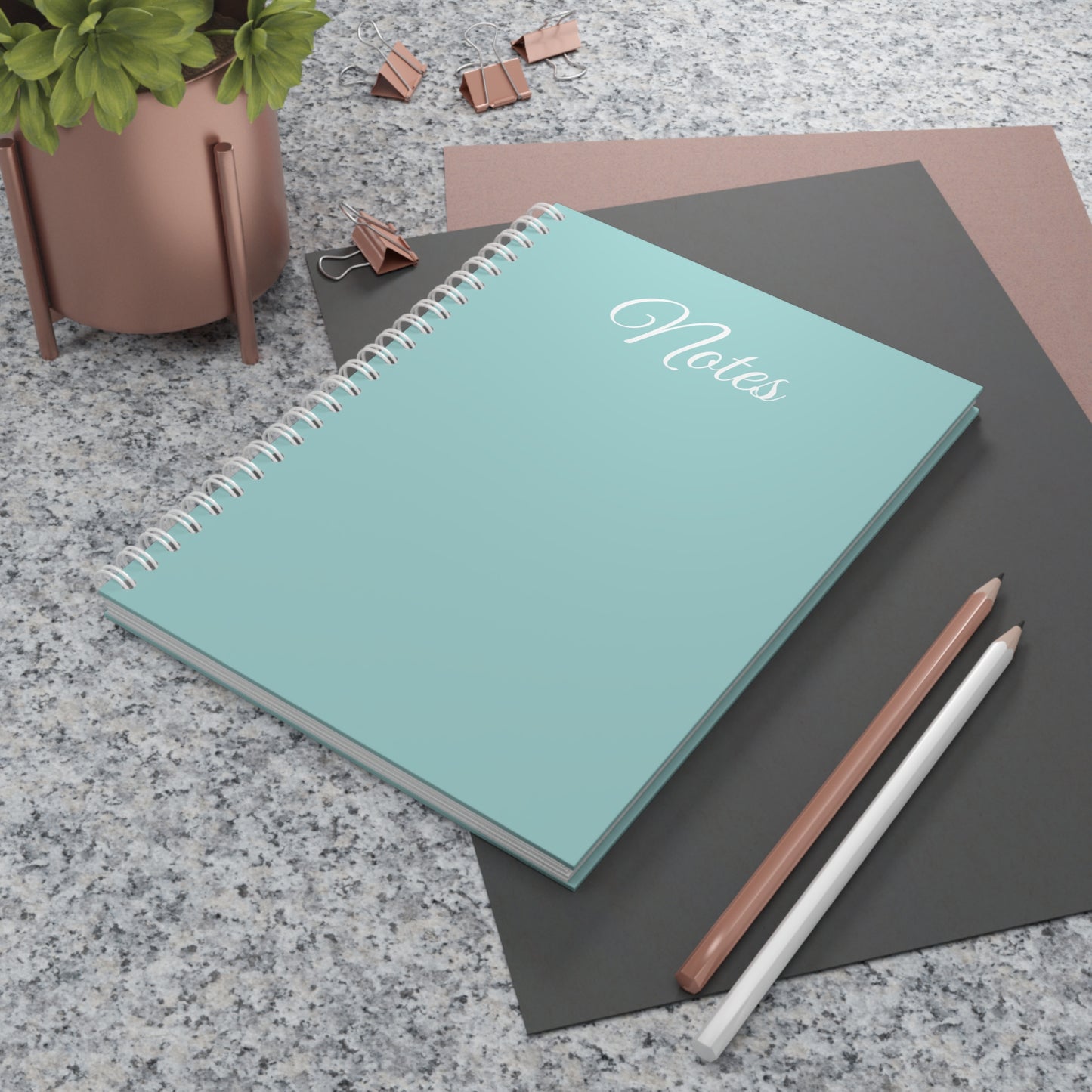 Simplisitee- Elegant Spiral Notebook - Perfect for Journaling, Note Taking, School Supplies, Gift for Students, Minimalist Design