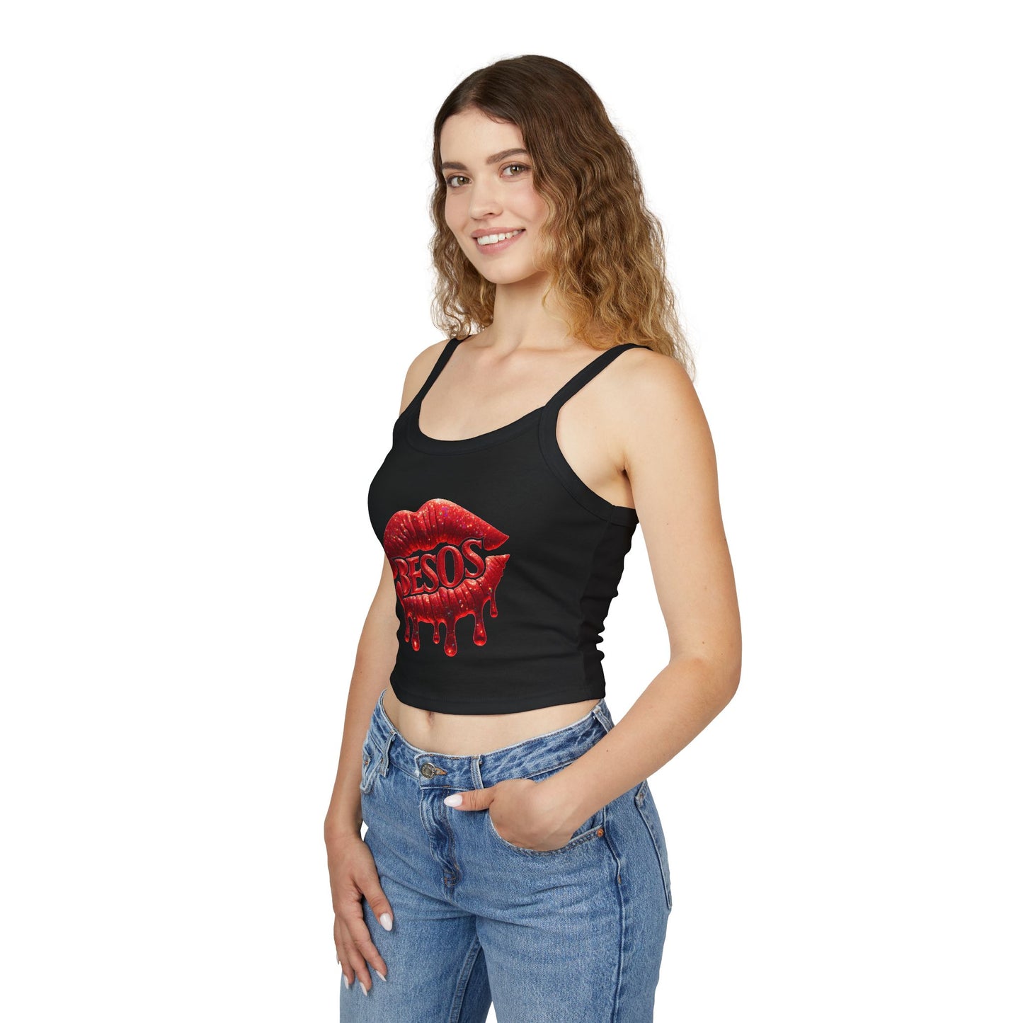 Simplisitee - Kiss Graphic Tank Top for Women, Cute Summer Wear, Trendy Outfit, Perfect for Parties and Date Nights, Gift for Her