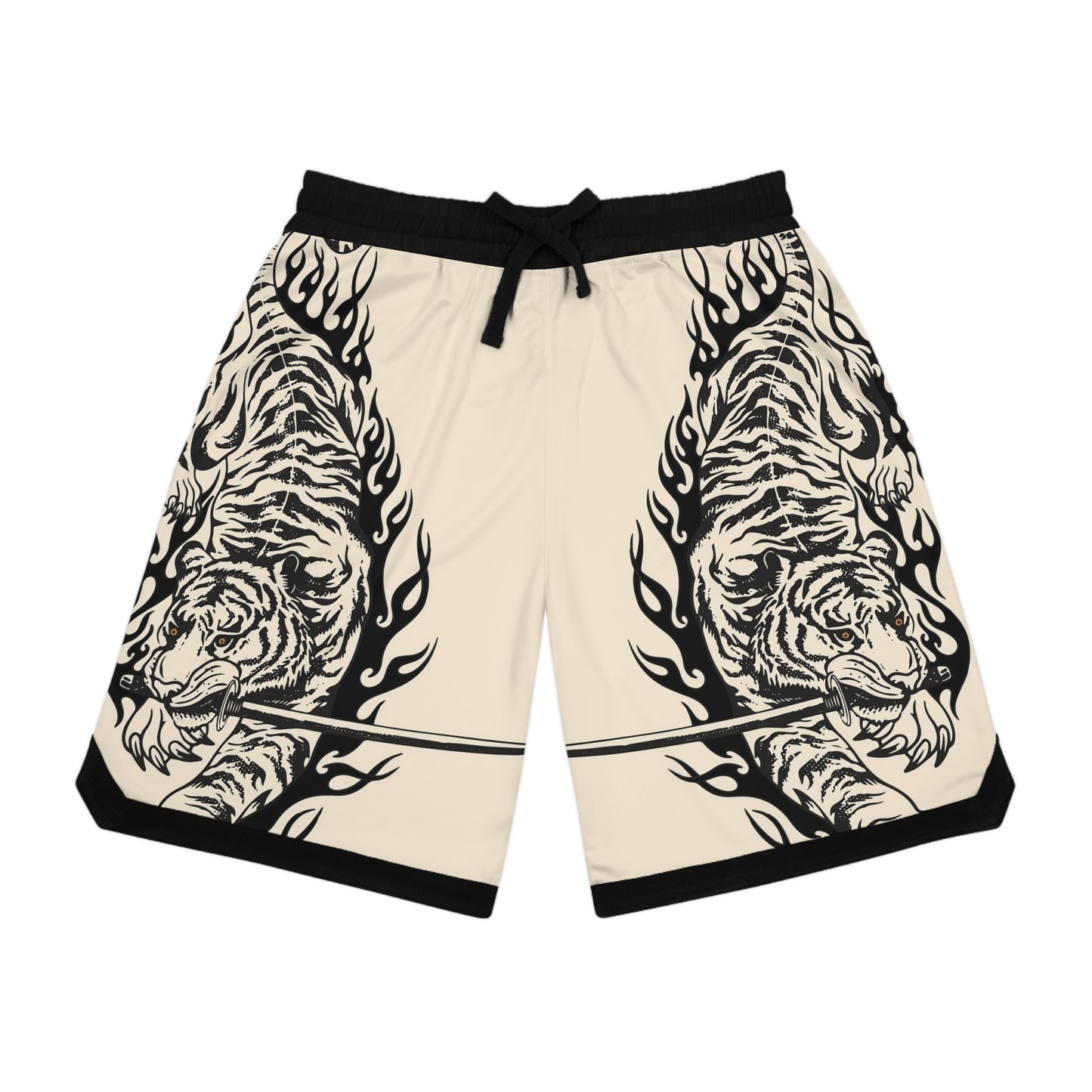 Basketball Tiger Graphic Shorts  simplisitee - , Athletic Wear, Sports Shorts, Trendy Summer Outfit, Unique Gift for Him, Activewear for Fitness