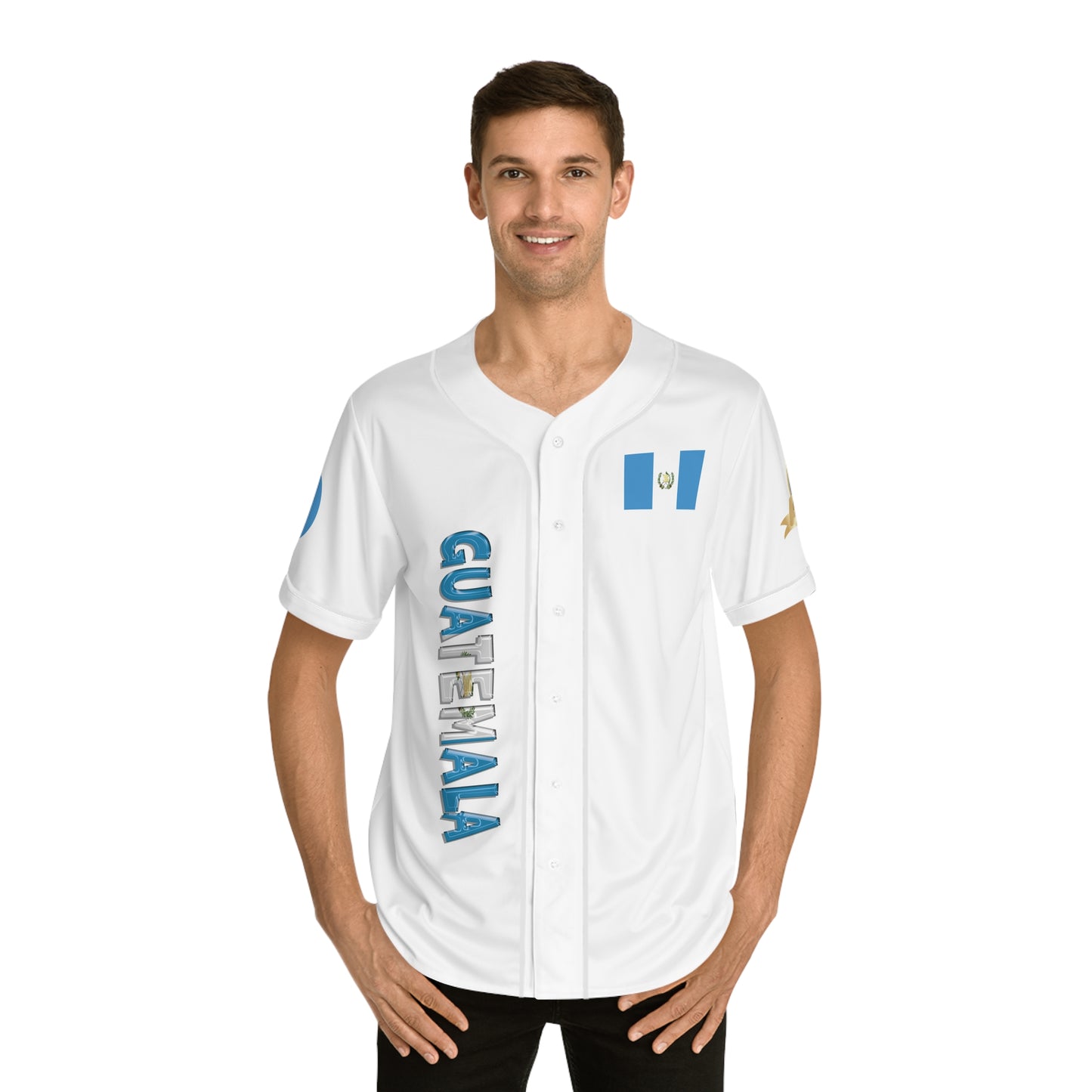 Guatemala Men's Custom Baseball Jersey, Sporty Tees, Perfect for National Celebrations, Gifts for Fans, Sports Enthusiasts, Fun Summer Wear