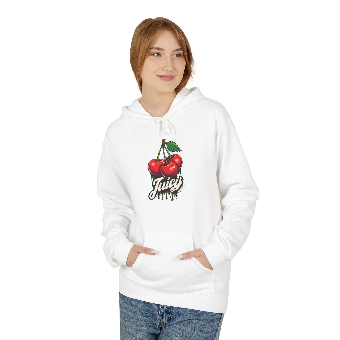 Juicy Cherry Graphic Hoodie , Cozy Sweatshirt, Gift Idea, Casual Wear,  Fashion