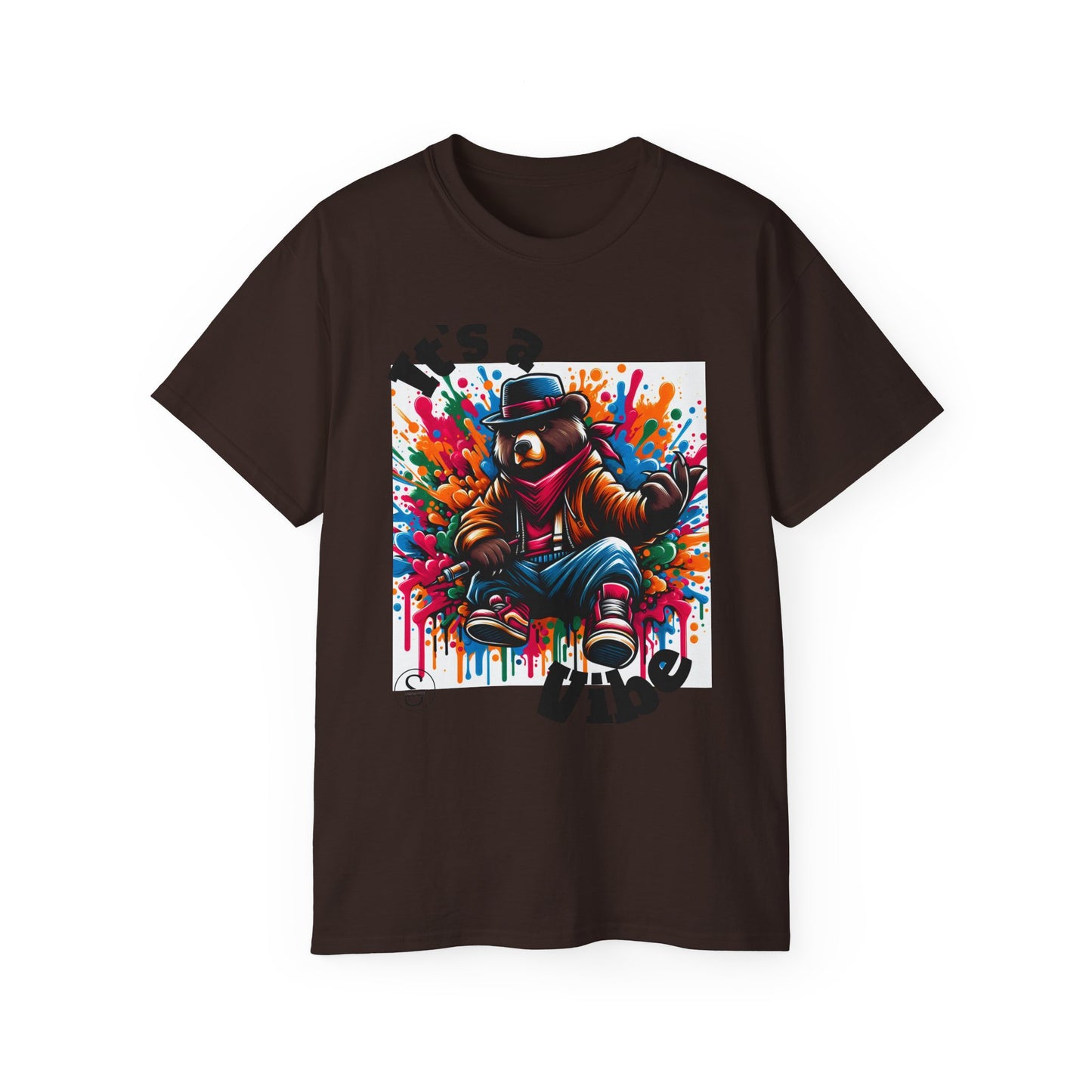 Simplisitee - It's a Vibe Unisex Ultra Cotton Tee - Funky Graphic Tee for Casual Outings & Parties