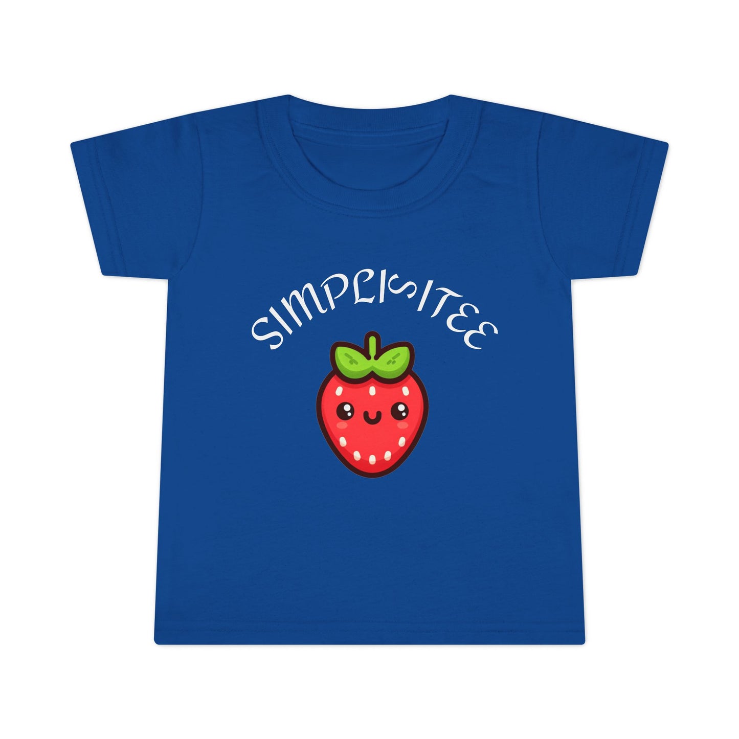 Simplisitee Cute Strawberry Toddler T-Shirt, Simple Style Kids Tee, Birthday Gift, Summer Outfit, Playtime Apparel