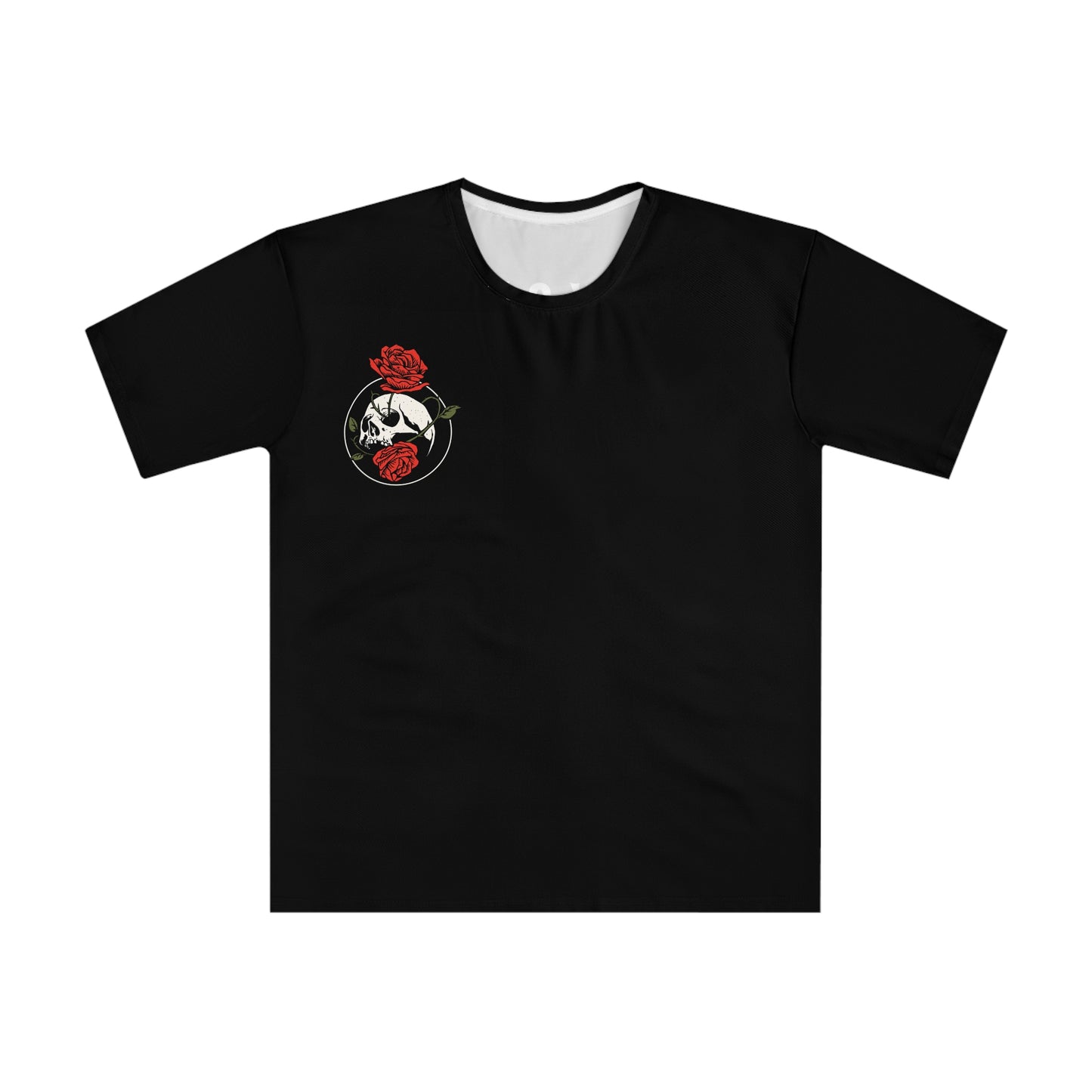 Skull & Rose Graphic Tee, Men's Graphic T-Shirt, AOP Casual Wear, Gift for Him, Motivational Fashion, Streetwear simplisitee