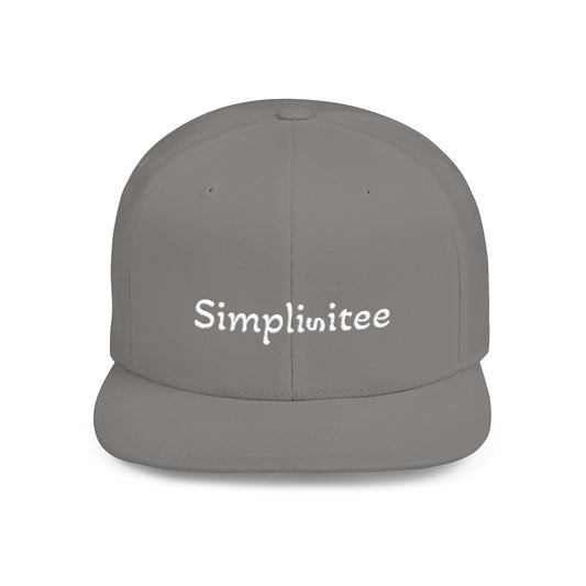 Simplisitee - Stylish Flat Bill Snapback Hat, Trendy Cap, Streetwear Essential, Casual Fashion Accessory, Gift for Him/Her, Comfortable and Adjustable