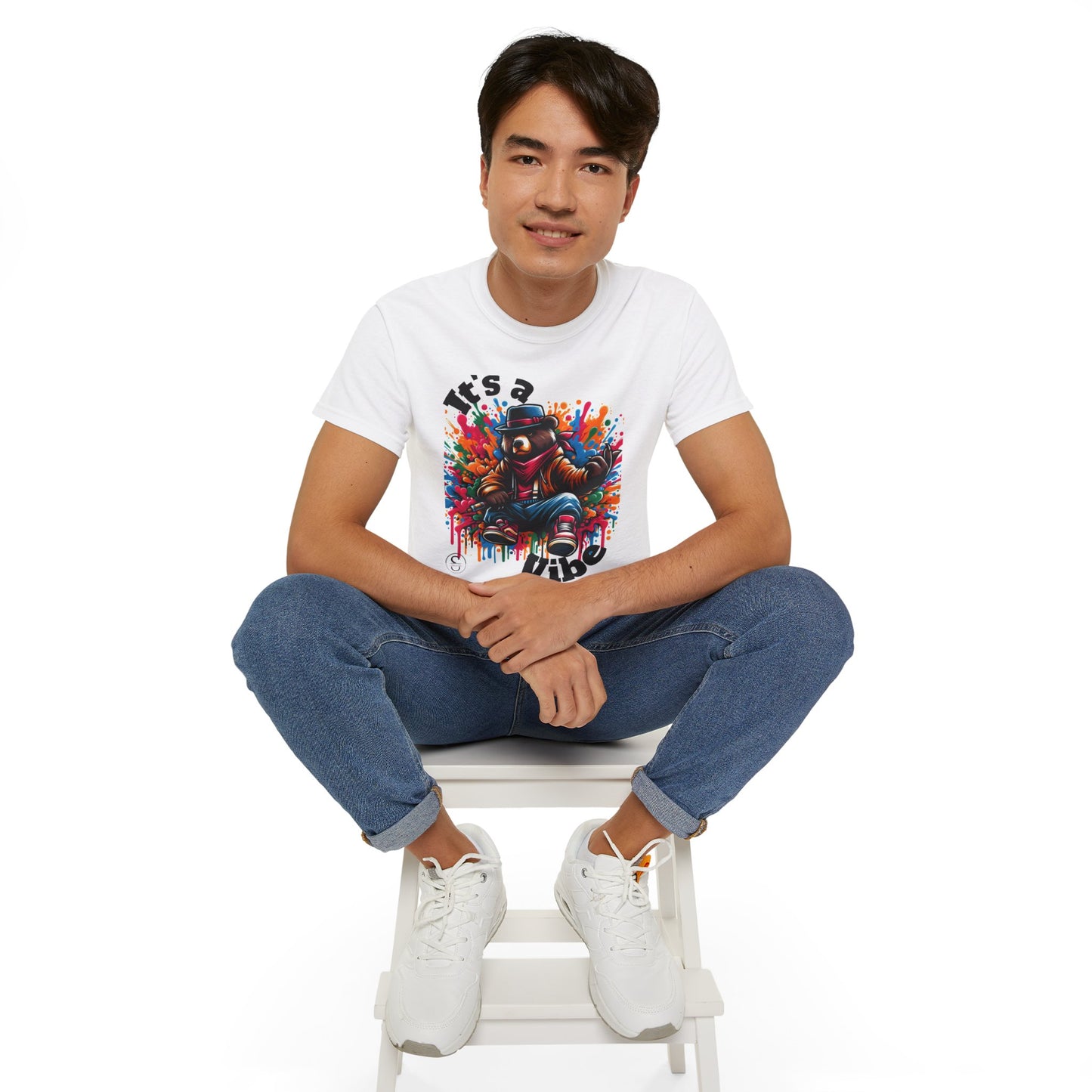 Simplisitee - It's a Vibe Unisex Ultra Cotton Tee - Funky Graphic Tee for Casual Outings & Parties
