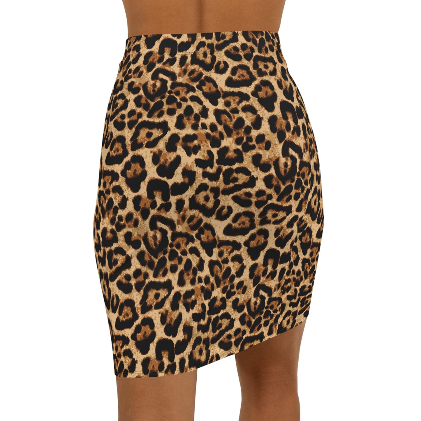 Leopard Print Mid-Waist Pencil Skirt, Stylish Skirt, Office Wear, Casual Chic, Animal Print Fashion