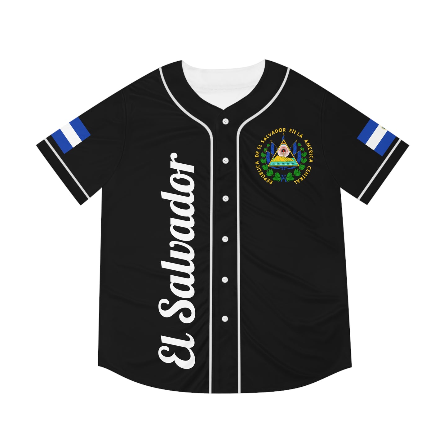 Simplisitee - Men's El Salvador Baseball Jersey, AOP T-Shirt, Sports Apparel, Gift for Fans, National Pride Clothing, Comfortable Casual Wear