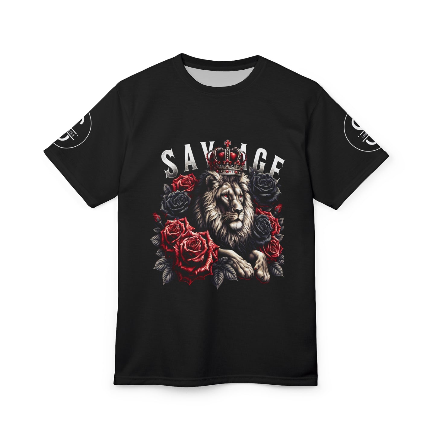 Simplisitee - Savage Lion men Tee - Bold Graphic T-Shirt, Streetwear, Animal Lover Gift, Unique Fashion, Casual Style, Statement Apparel