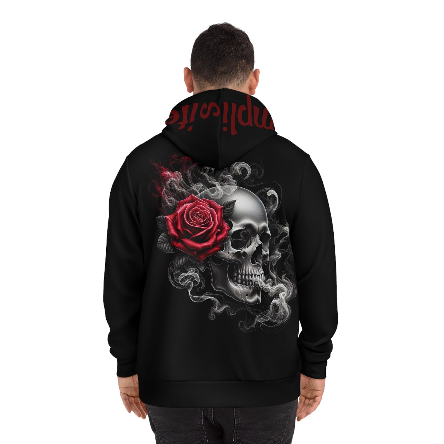 Simplisitee - Stylish Skull & Rose Hoodie - Edgy Fashion for Bold Individuals