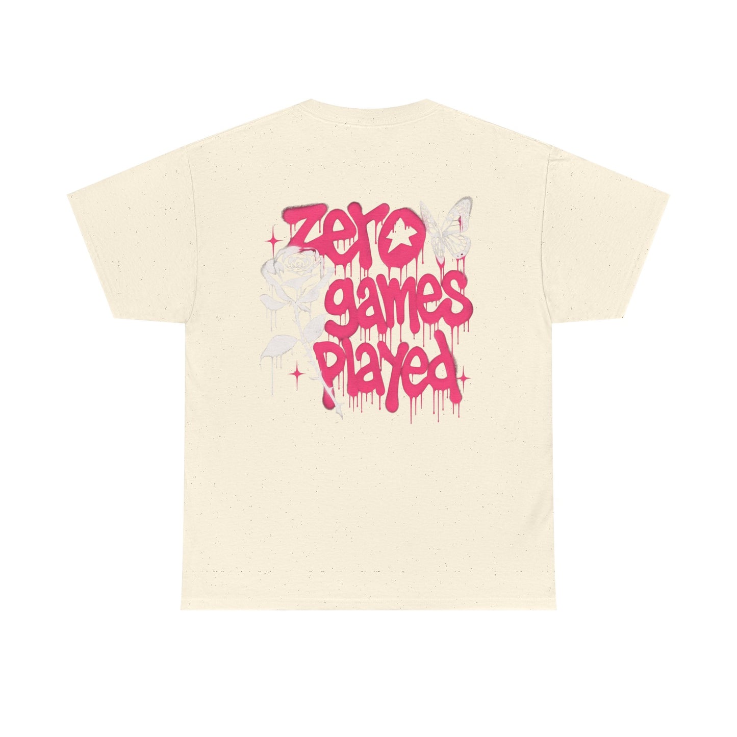 T-Shirt — "Zero Games Played" Pink Graffiti Tee