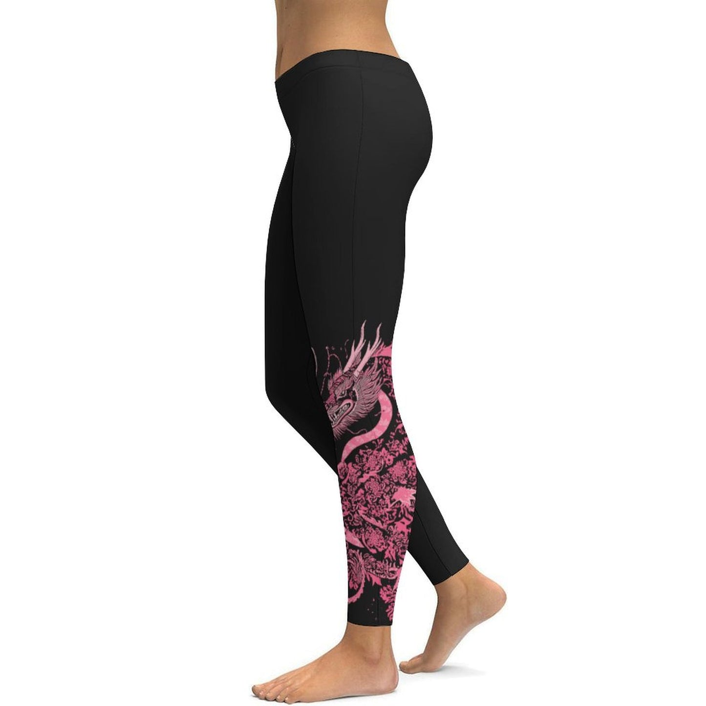 pink dragon Women's Yoga Leggings