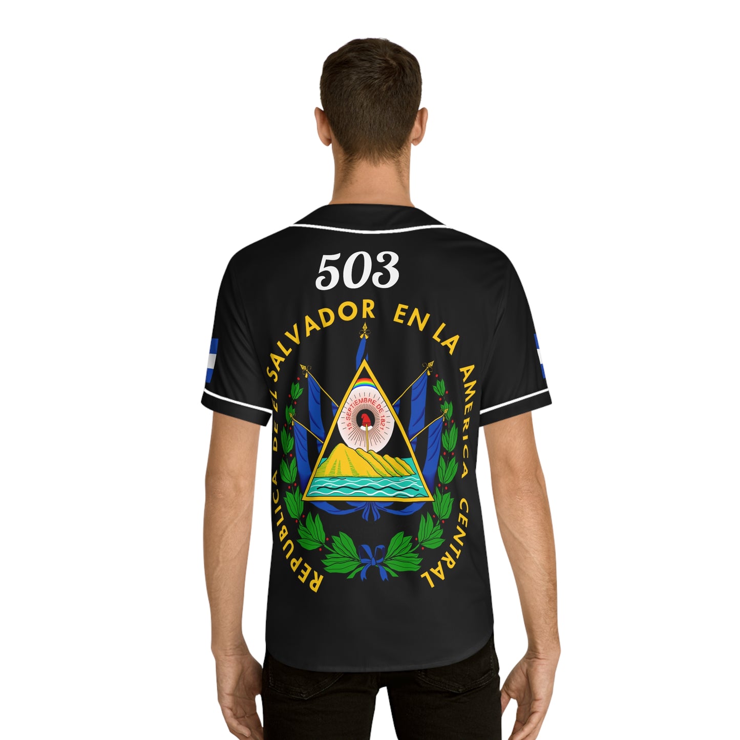 Simplisitee - Men's El Salvador Baseball Jersey, AOP T-Shirt, Sports Apparel, Gift for Fans, National Pride Clothing, Comfortable Casual Wear