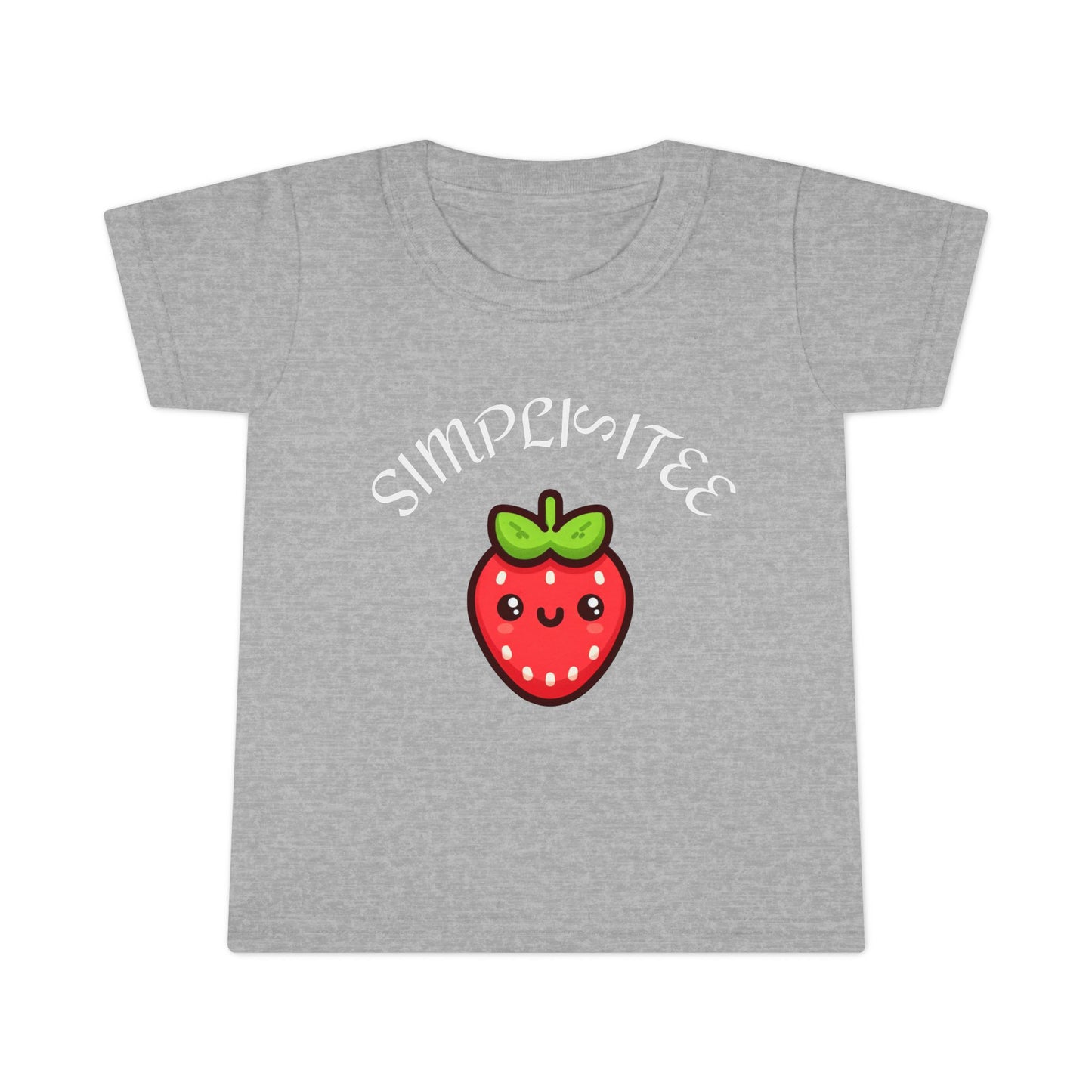 Simplisitee Cute Strawberry Toddler T-Shirt, Simple Style Kids Tee, Birthday Gift, Summer Outfit, Playtime Apparel