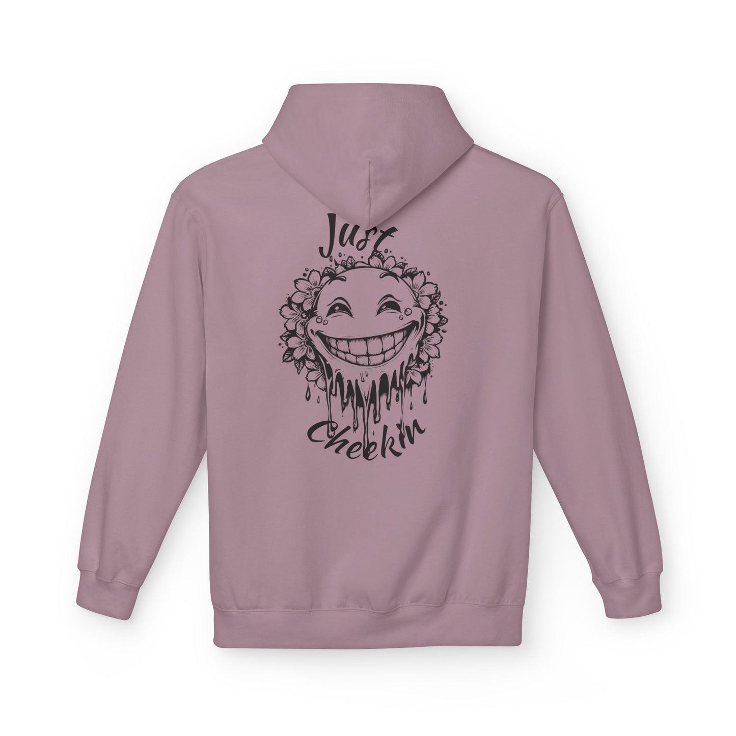 Just Checkin' Fleece Hoodie - Unisex Midweight Softstyle Casual Wear