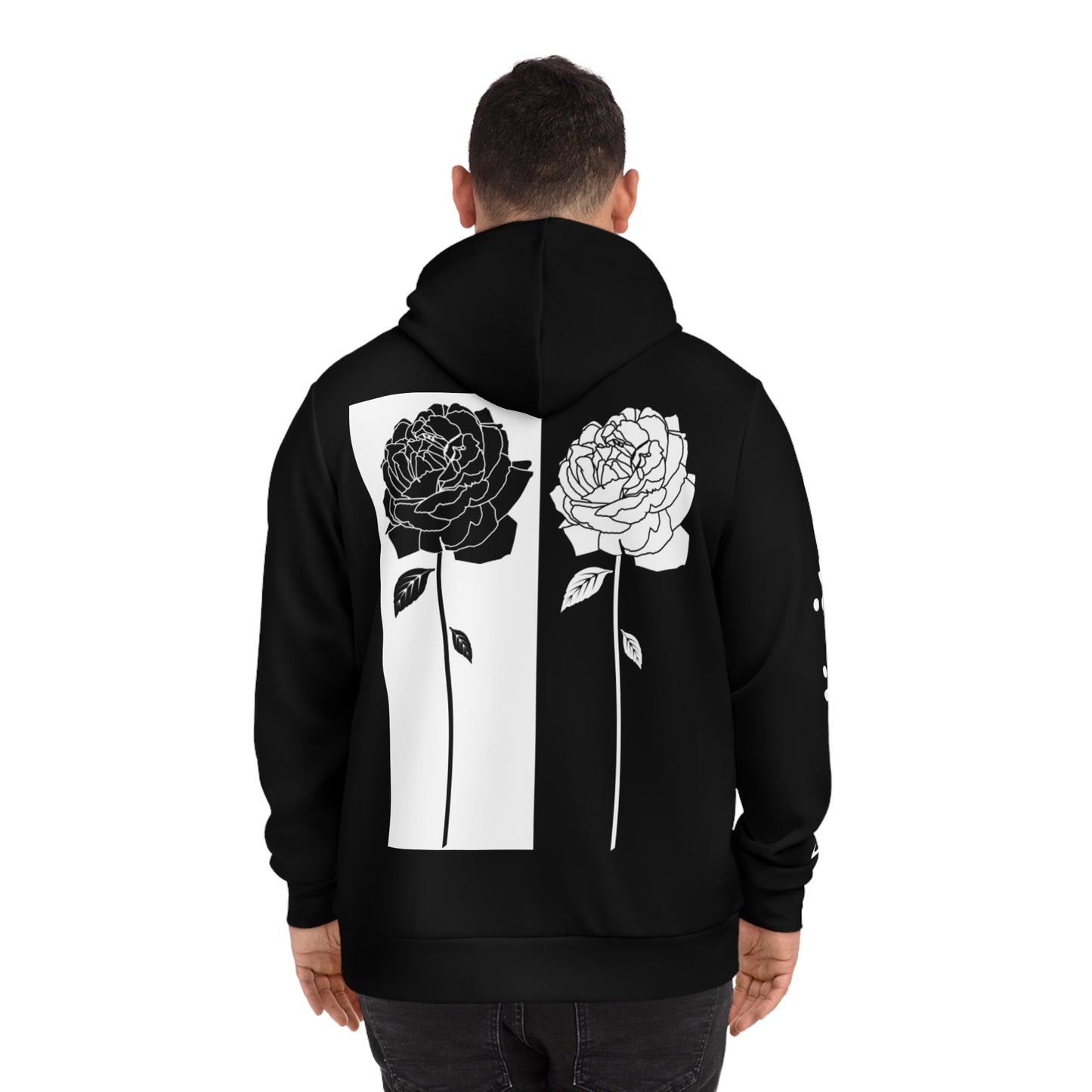Simplisitee - Chic Floral Hoodie, Trendy Black Sweatshirt with Roses, Perfect Gift for Her, Cozy Fall Fashion, Stylish Streetwear