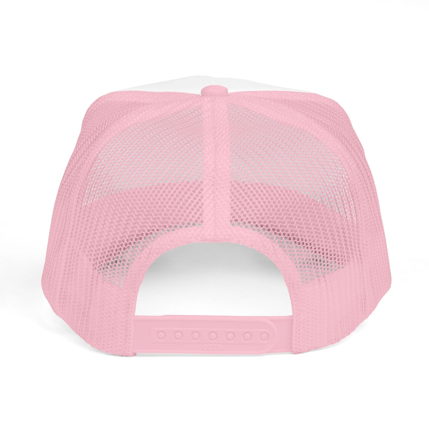 Embroidered Foam Trucker Hat — Pink Angel Wings & "Simplestylee" Script