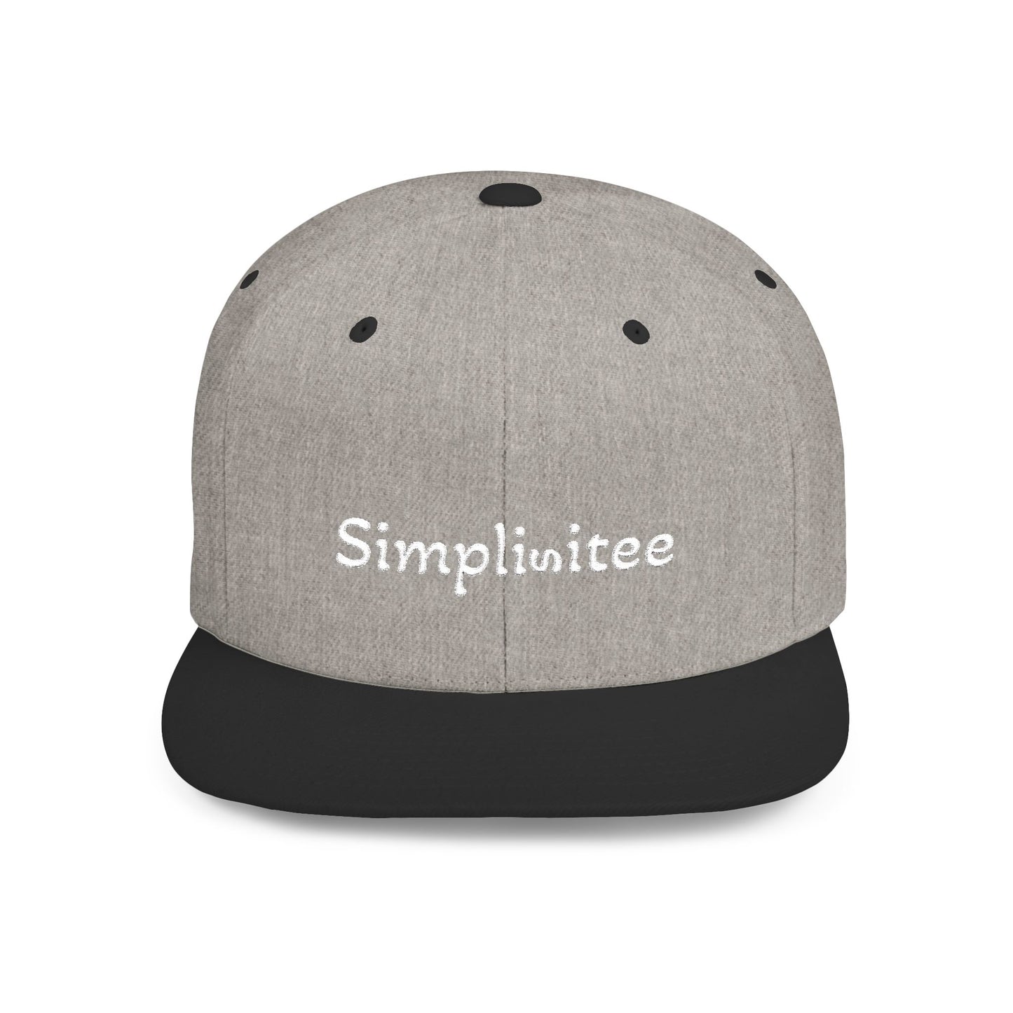 Simplisitee - Stylish Flat Bill Snapback Hat, Trendy Cap, Streetwear Essential, Casual Fashion Accessory, Gift for Him/Her, Comfortable and Adjustable