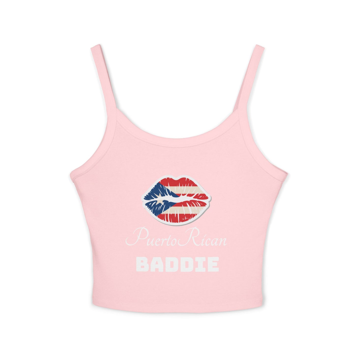 Simplisitee - Puerto Rican Baddie Spaghetti Strap Tank Top | Trendy Summer Wear, Party Outfit, Vacation Top, Gift for Her, Casual Fashion